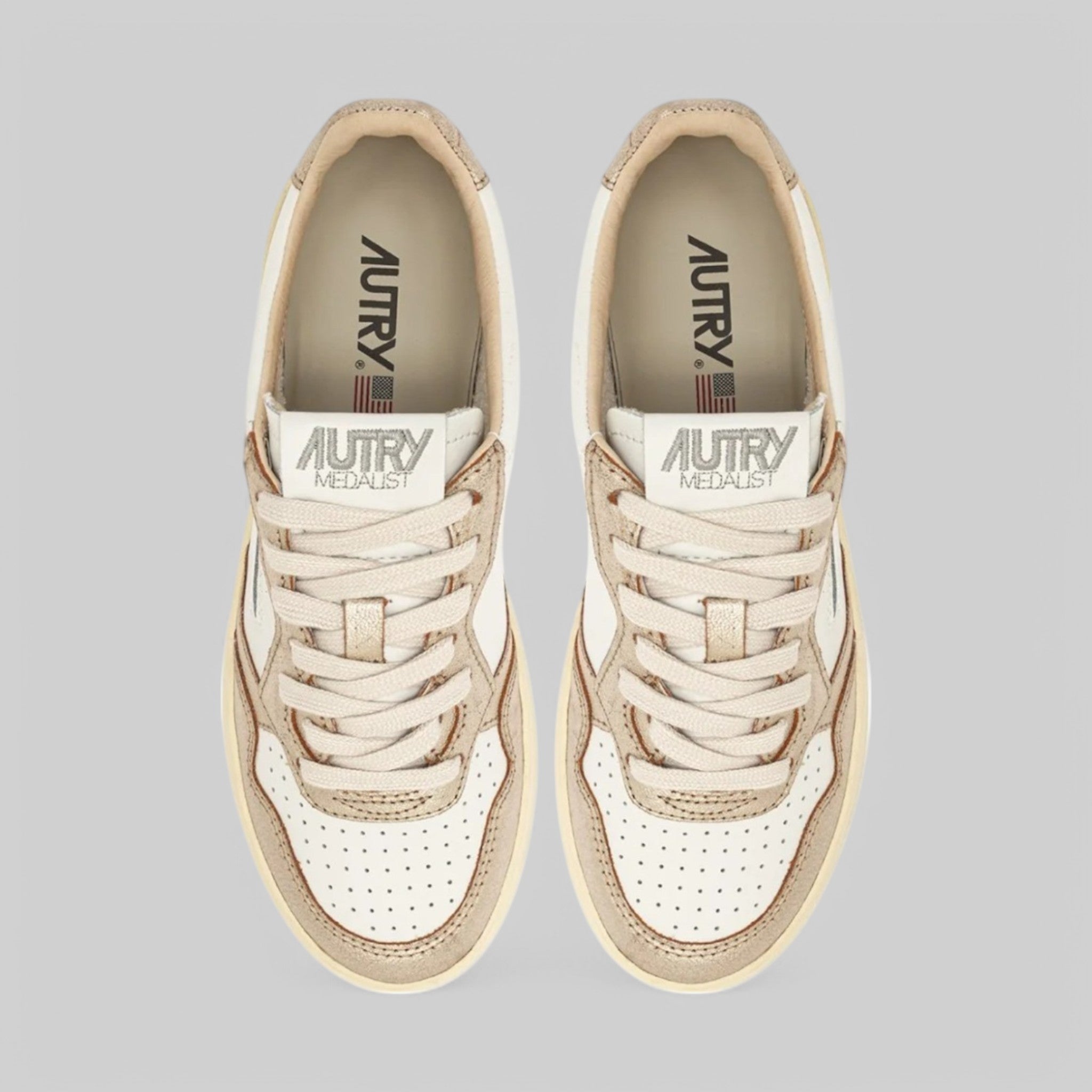 SNEAKERS AULW-WB16 MEDALIST LOW  LEAT/LEAT WHT/PLATINUM