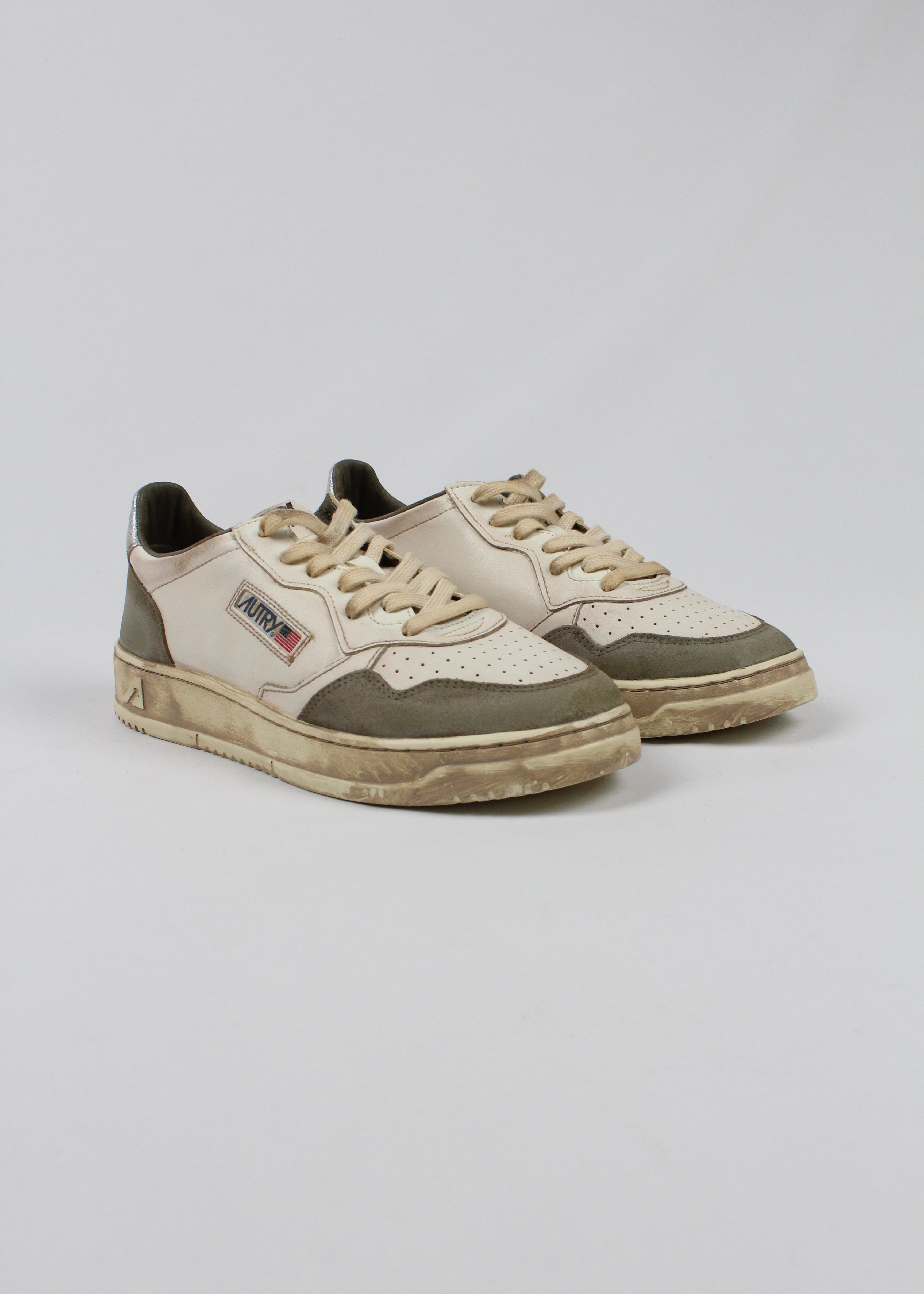 FW25 AVLM-LS10 SNEAKERS  SUP VINT  LEAT/SUEDE  LIZARD/SILV