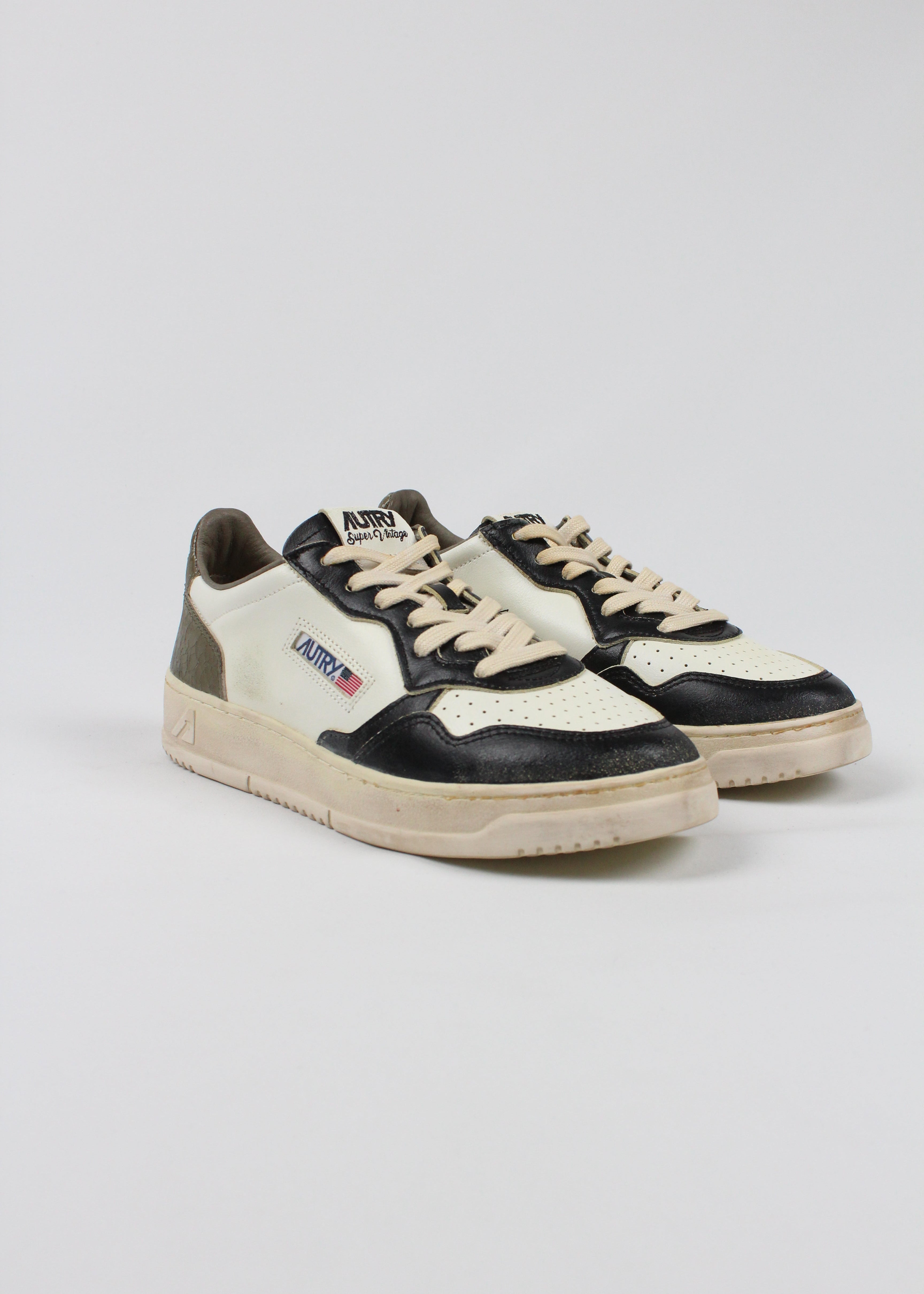FW25  AVLM-SV46 SNEAKERS  SUP VINT  LEAT/LEAT  WHT/CVGR/BLK