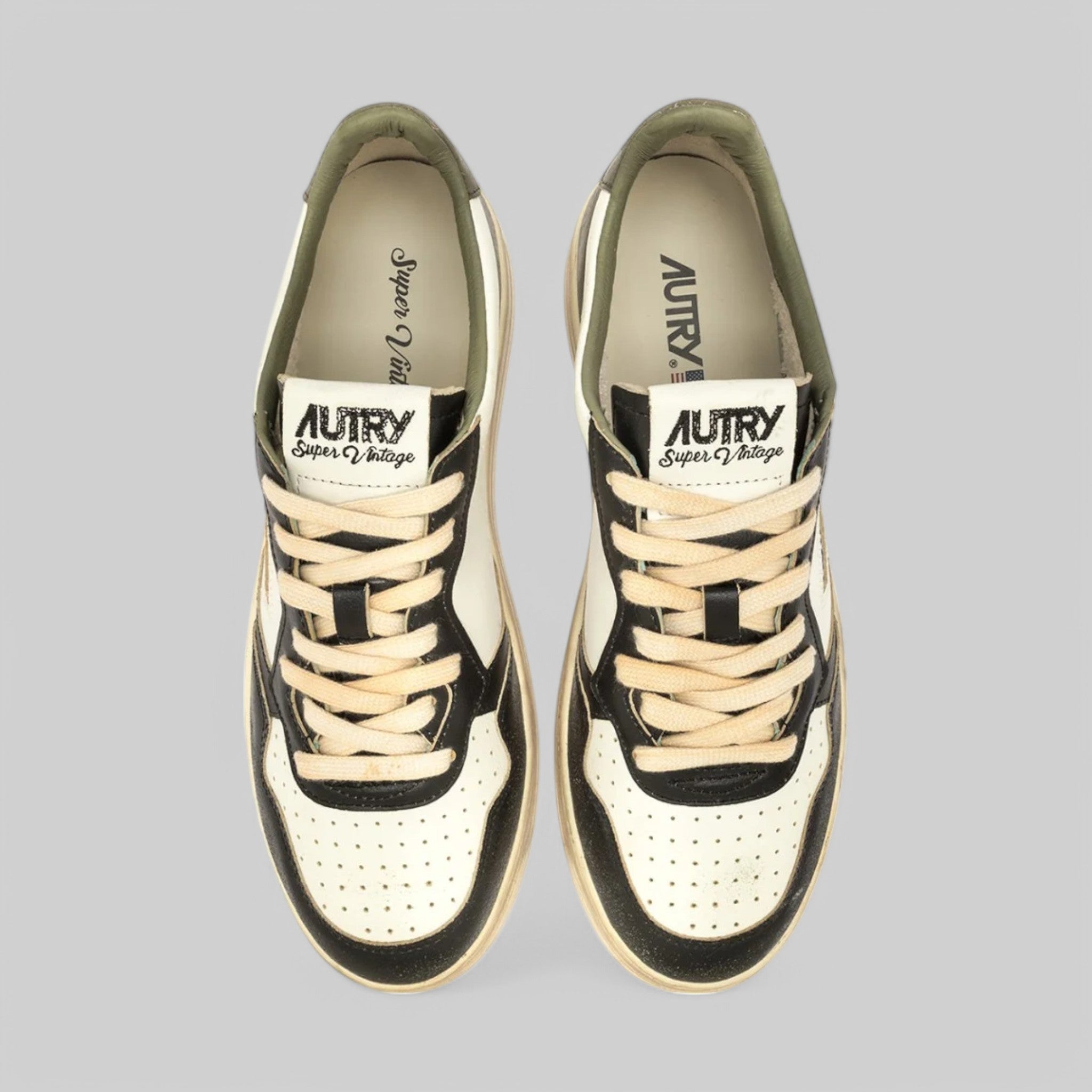 SNEAKERS AVLM-SV46 SUPER VINTAGE LOW  LEAT/LEAT WHT/CVGR/BLK