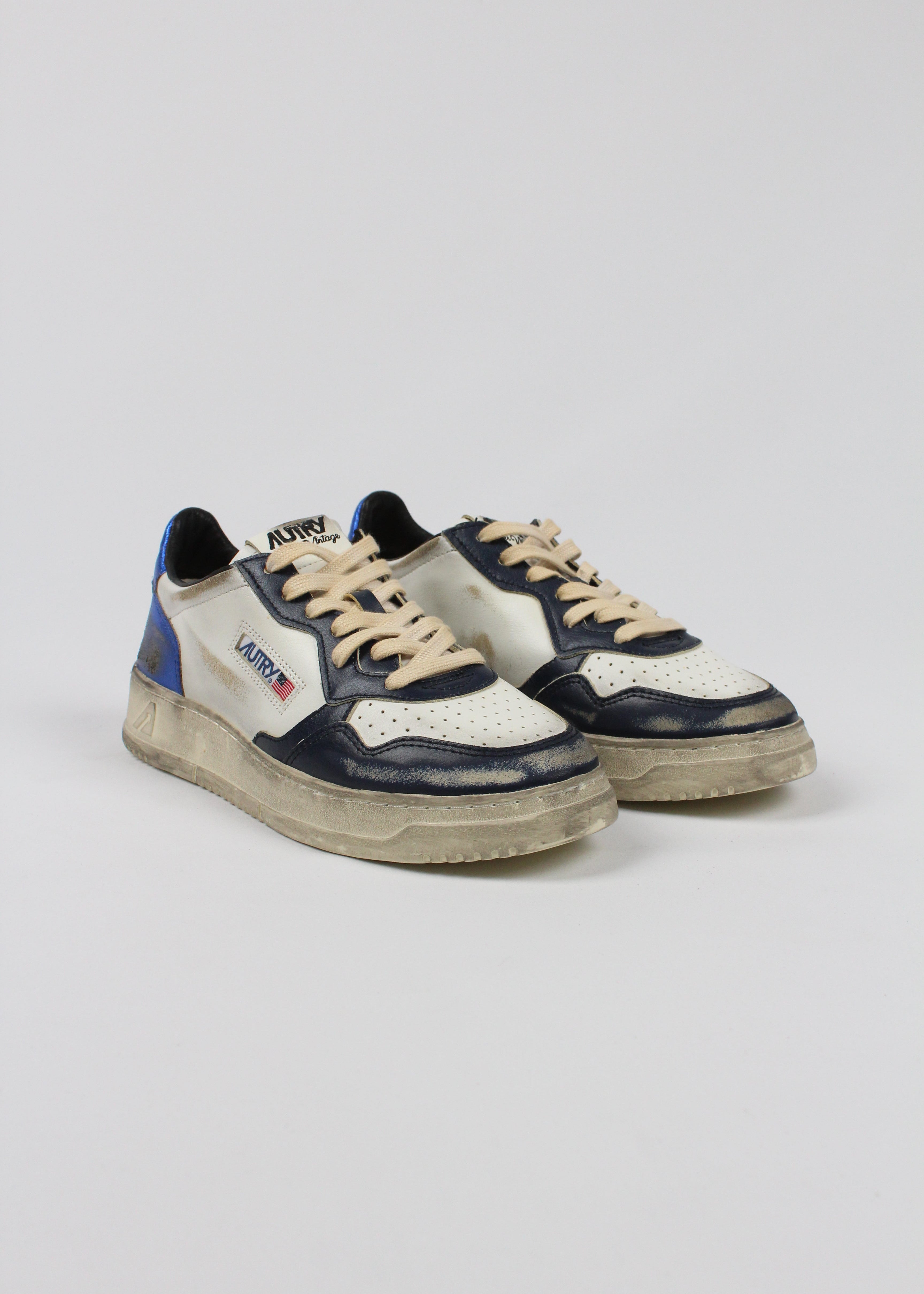 FW25 AVLM-SV55 SNEAKERS  SUP VINT  LEAT/LEAT  WHT/BLSP/BLUE
