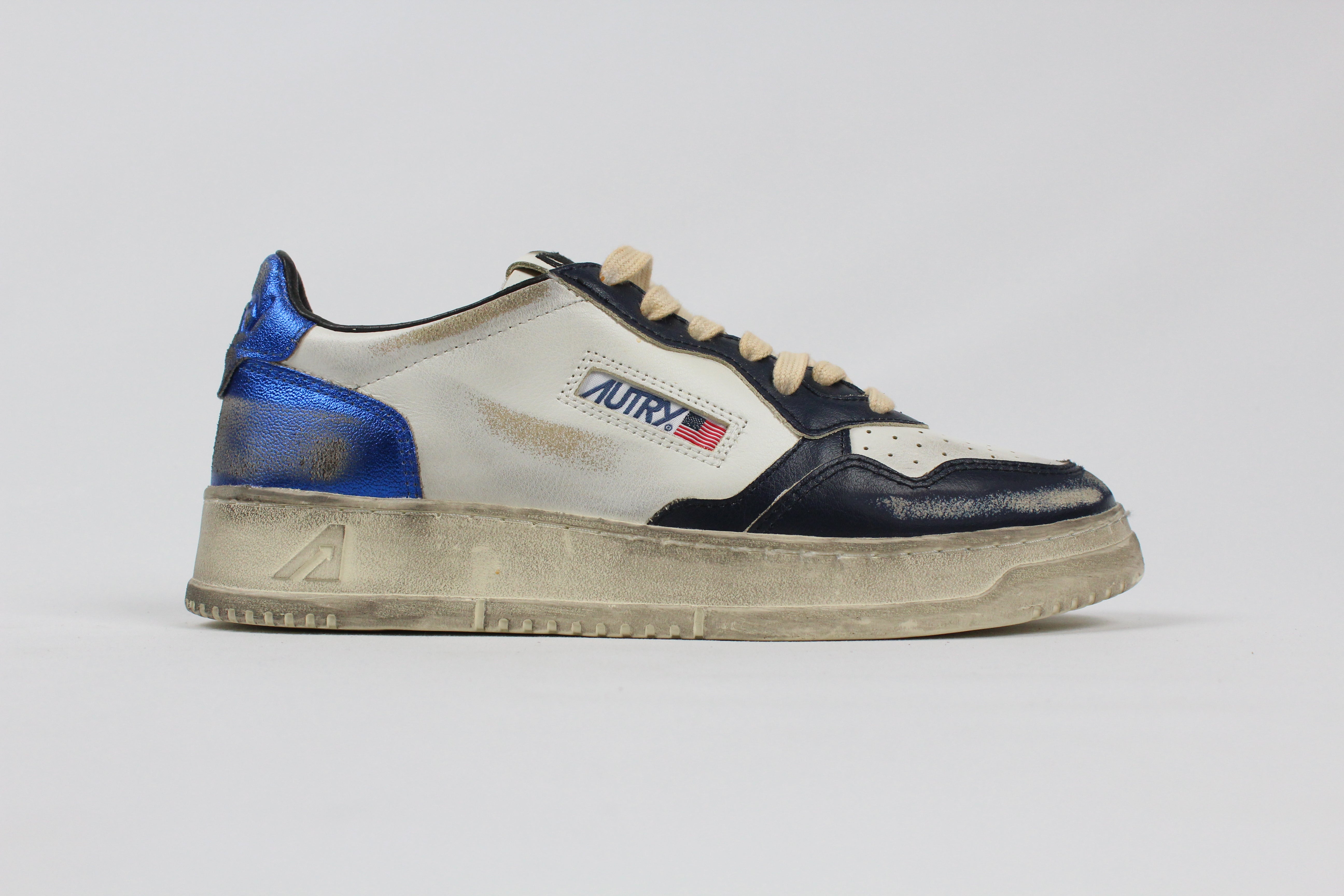 FW25 AVLM-SV55 SNEAKERS  SUP VINT  LEAT/LEAT  WHT/BLSP/BLUE