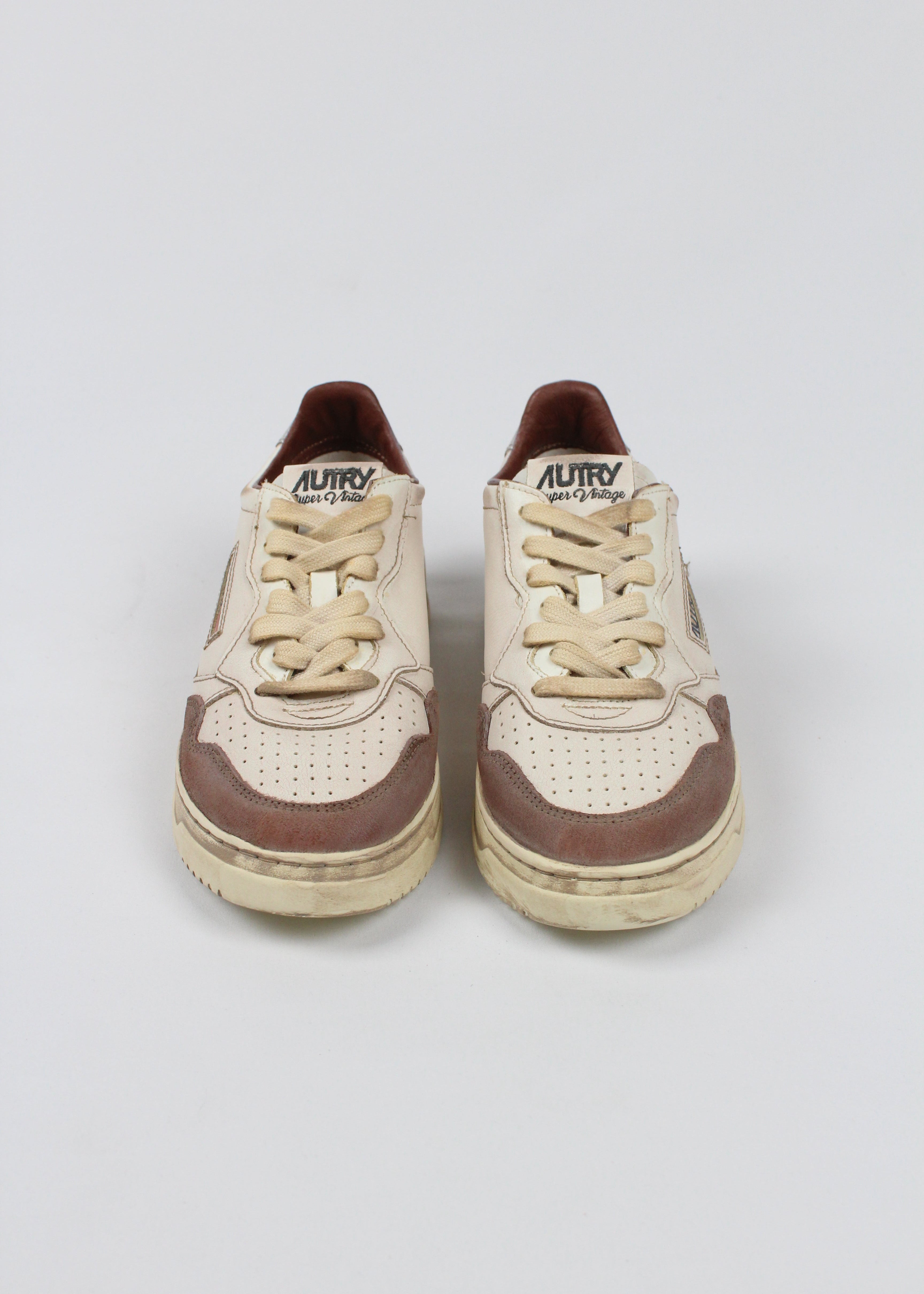 FW25 AVLW-LS09 SNEAKERS  SUP VINT  LEAT/SUEDE  BURN/SILV