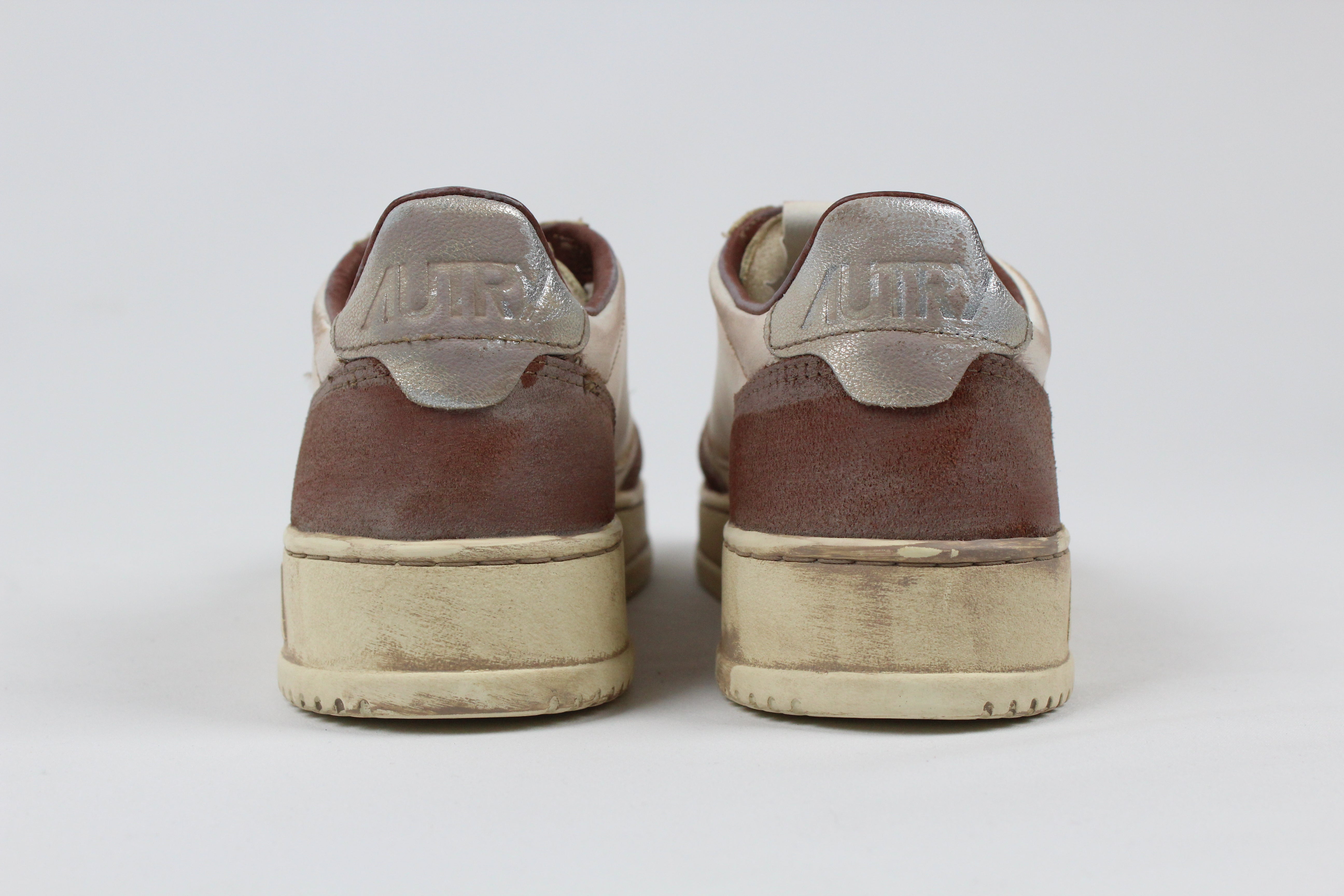 FW25 AVLW-LS09 SNEAKERS  SUP VINT  LEAT/SUEDE  BURN/SILV
