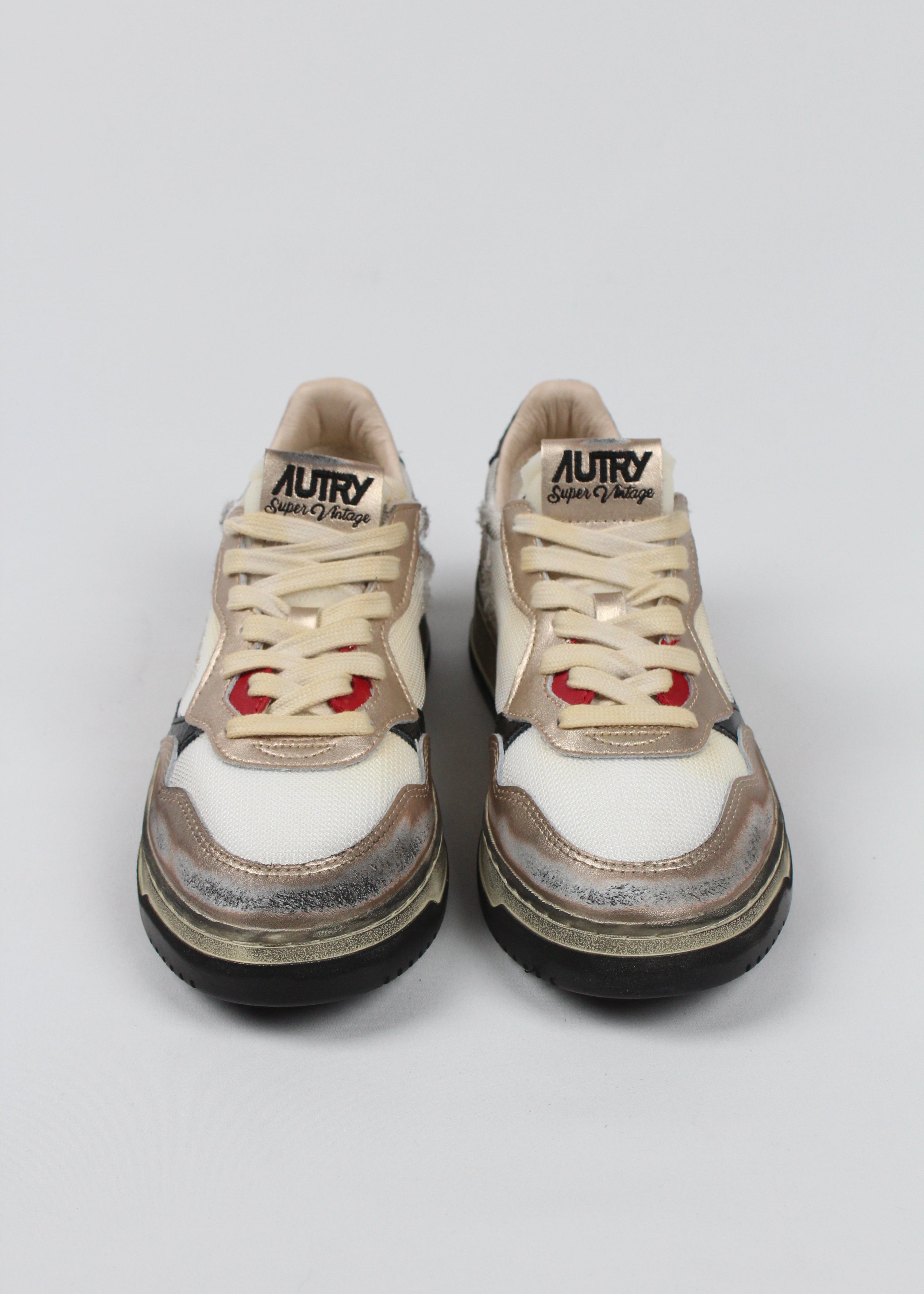 FW25 AVLW-MS09 SNEAKERS  SUP VINT  MESH/SUEDE  WHT/GOLD