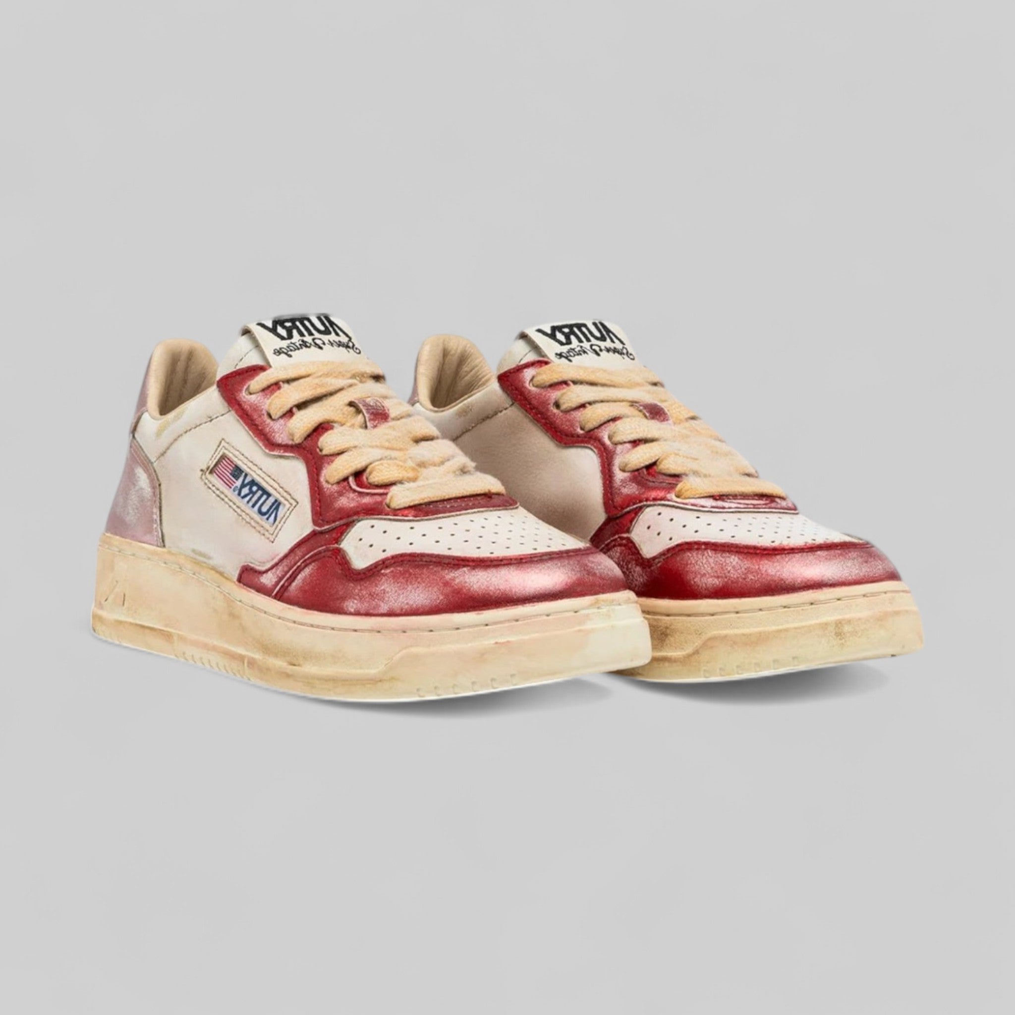 SNEAKERS AVLW-MT01 SUPER VINTAGE LOW  META/LEAT RED/PINK