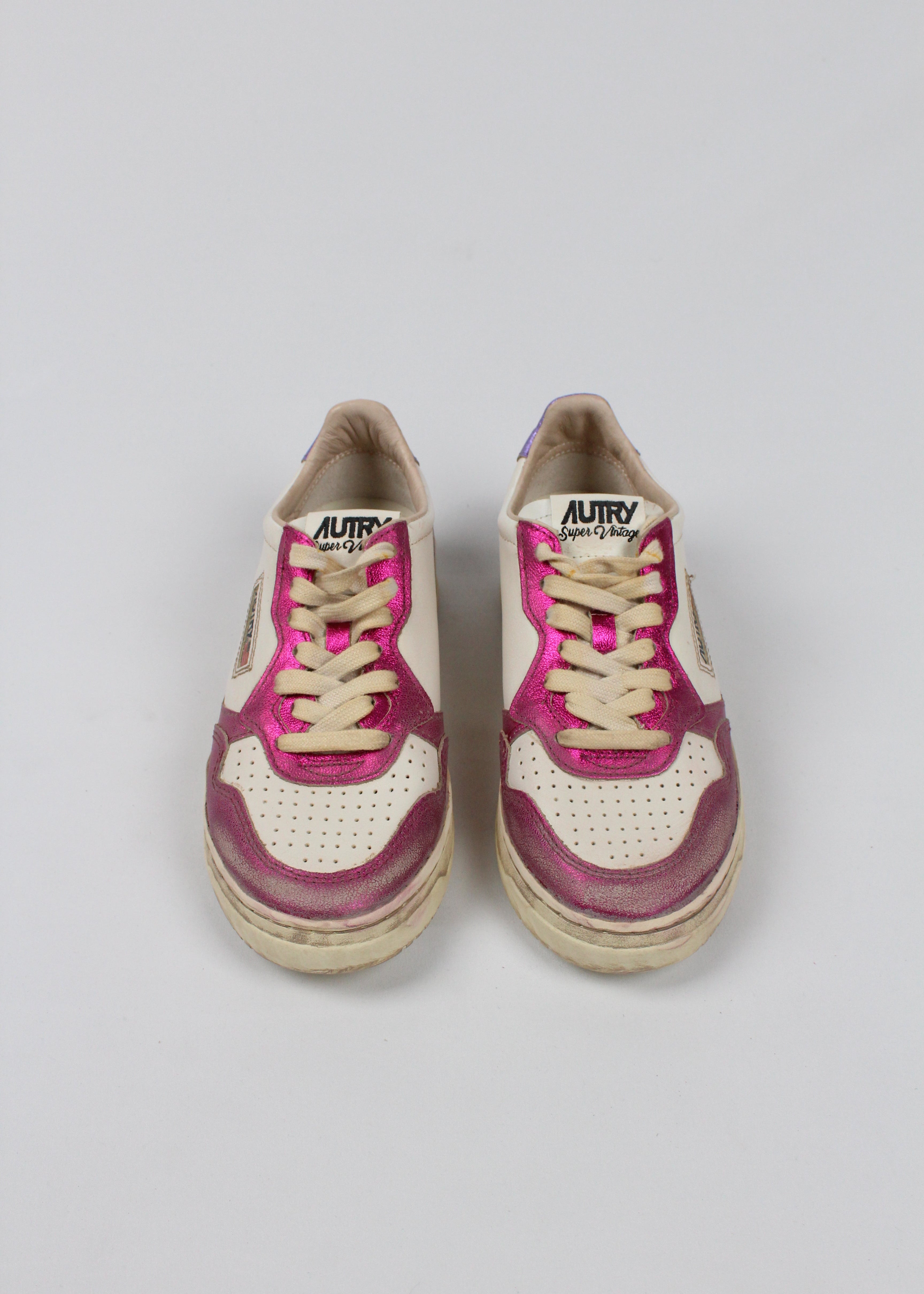 FW25 AVLW-MT07 SNEAKERS  SUP VINT  METAL/LEAT  FUSCIA/VIOL