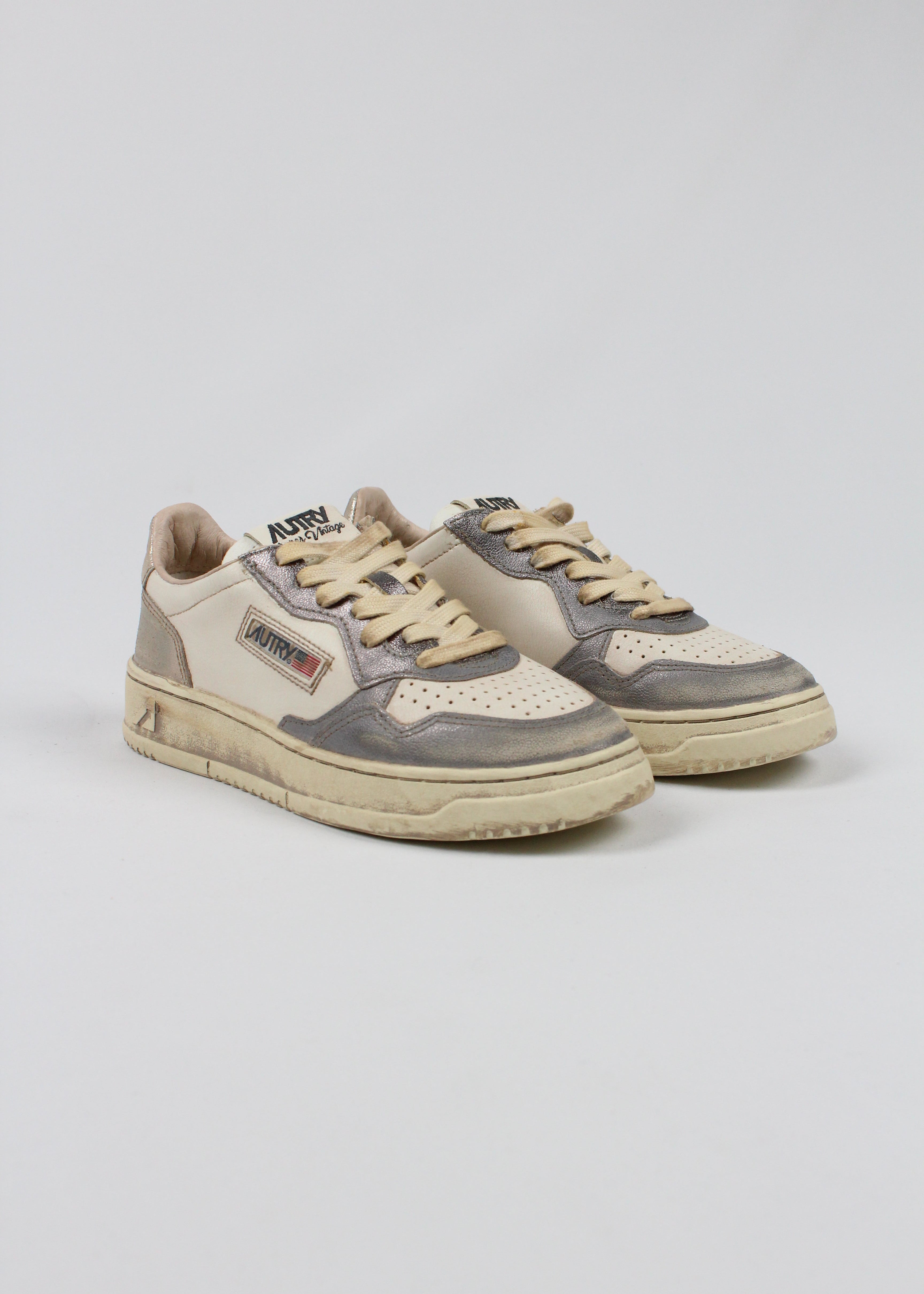 FW25 AVLW-MT09 SNEAKERS  SUP VINT  METAL/LEAT  OLDSILV/PLAT