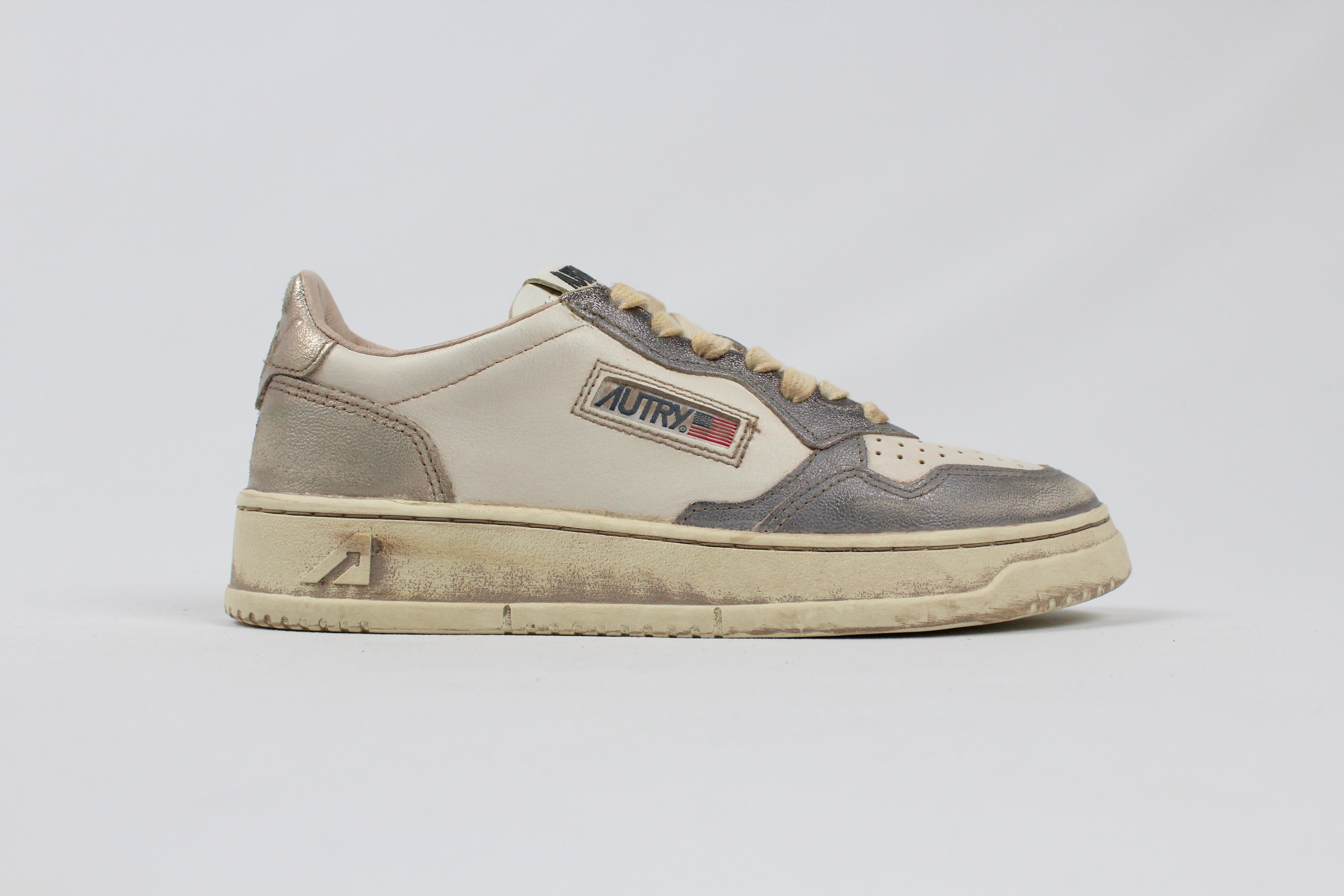 FW25 AVLW-MT09 SNEAKERS  SUP VINT  METAL/LEAT  OLDSILV/PLAT