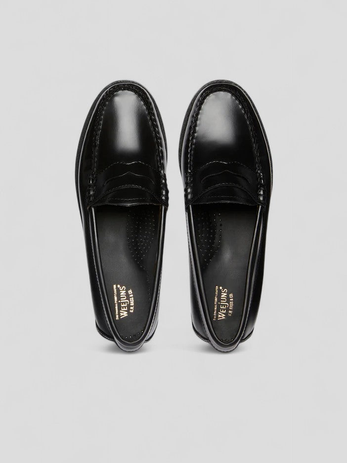 BA41010 MOCASSINO PENNY IN PELLE NERO