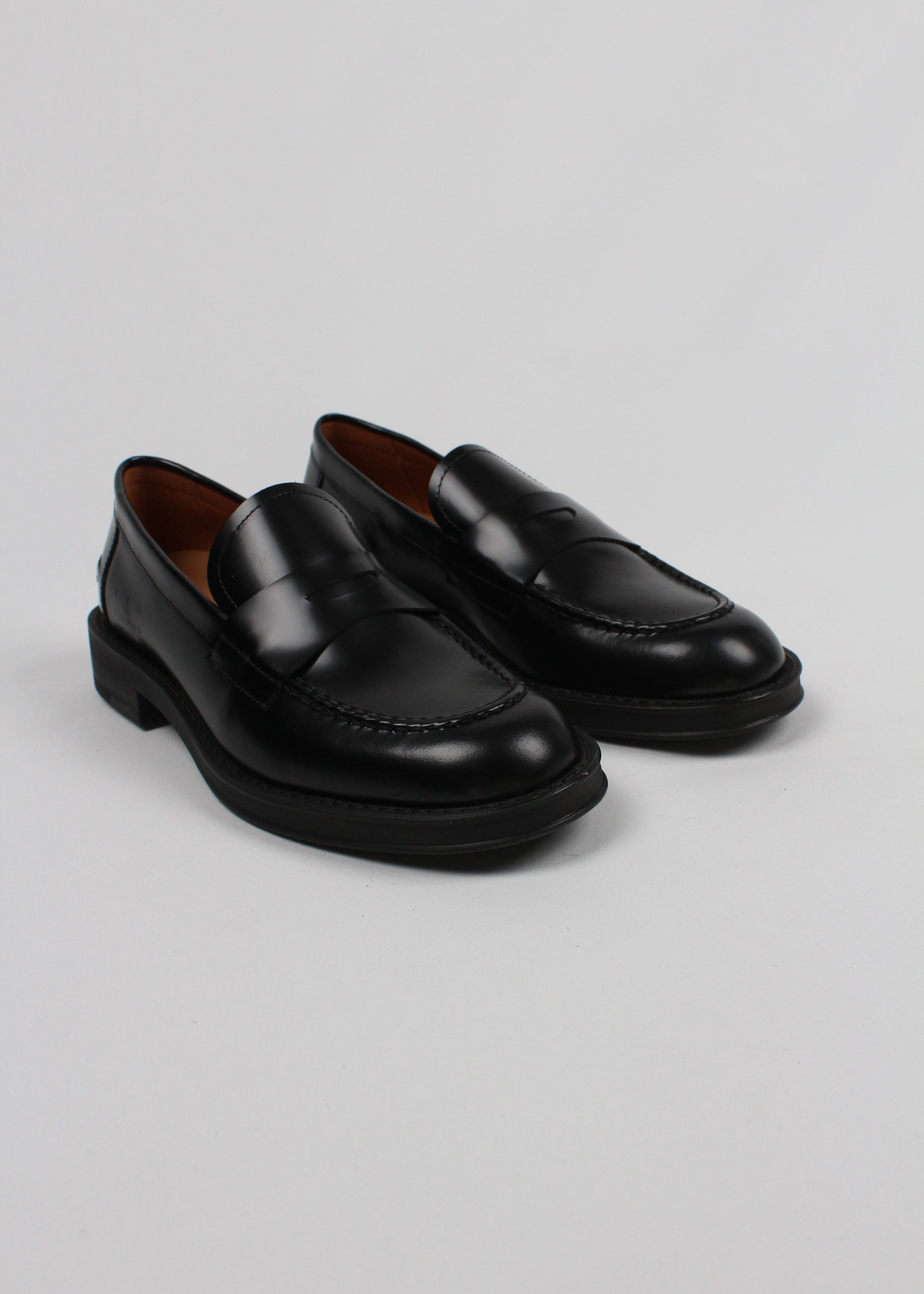 CHP337/LEA   MOCASSINO IN PELLE COLORE NERO