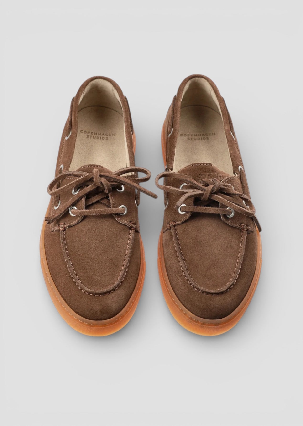 SS26-CPH 160M MOCASSINO IN SUEDE MOKA