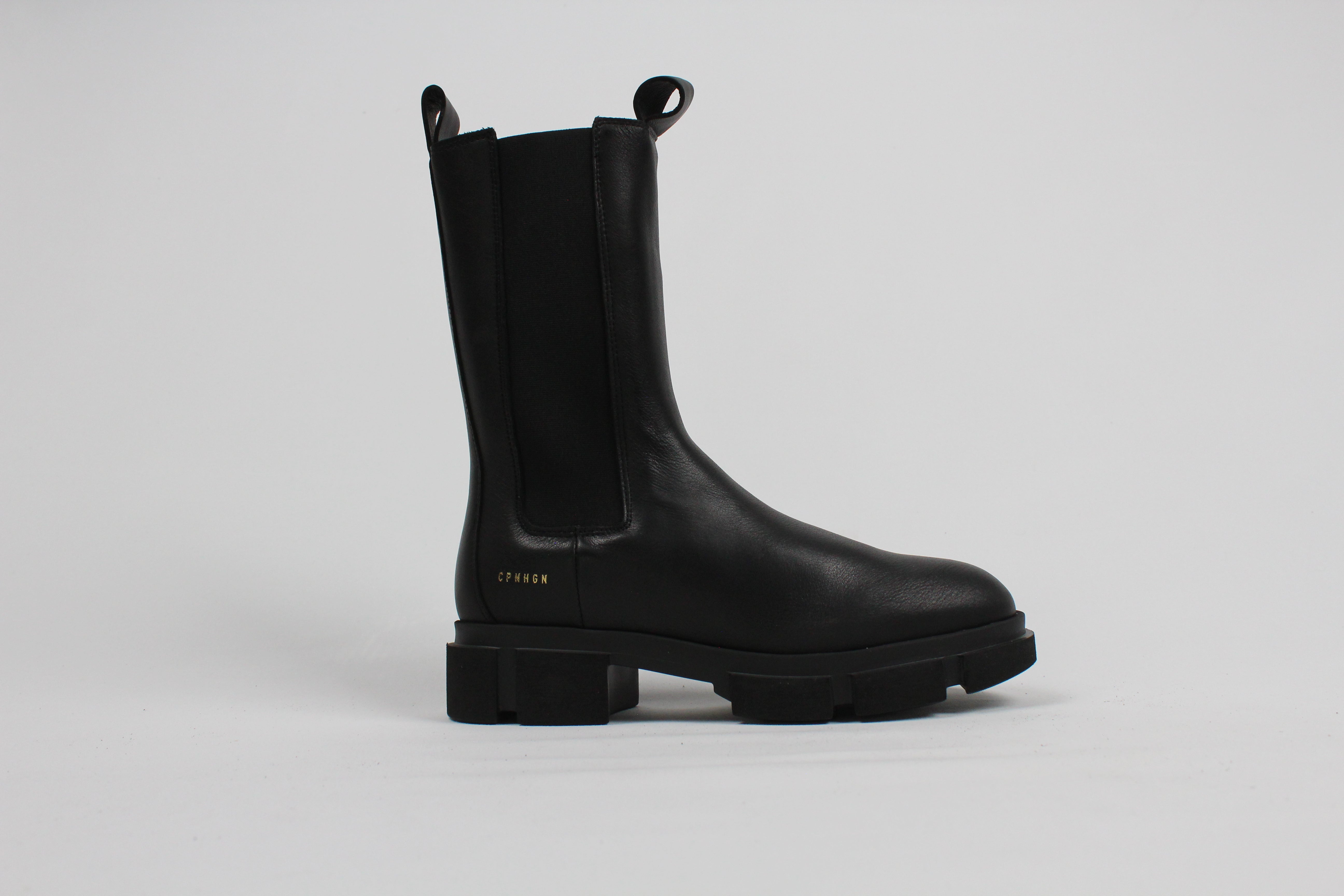 CHP500/VIT  STIVALETTO CHELSEA IN VITELLO  COL NERO