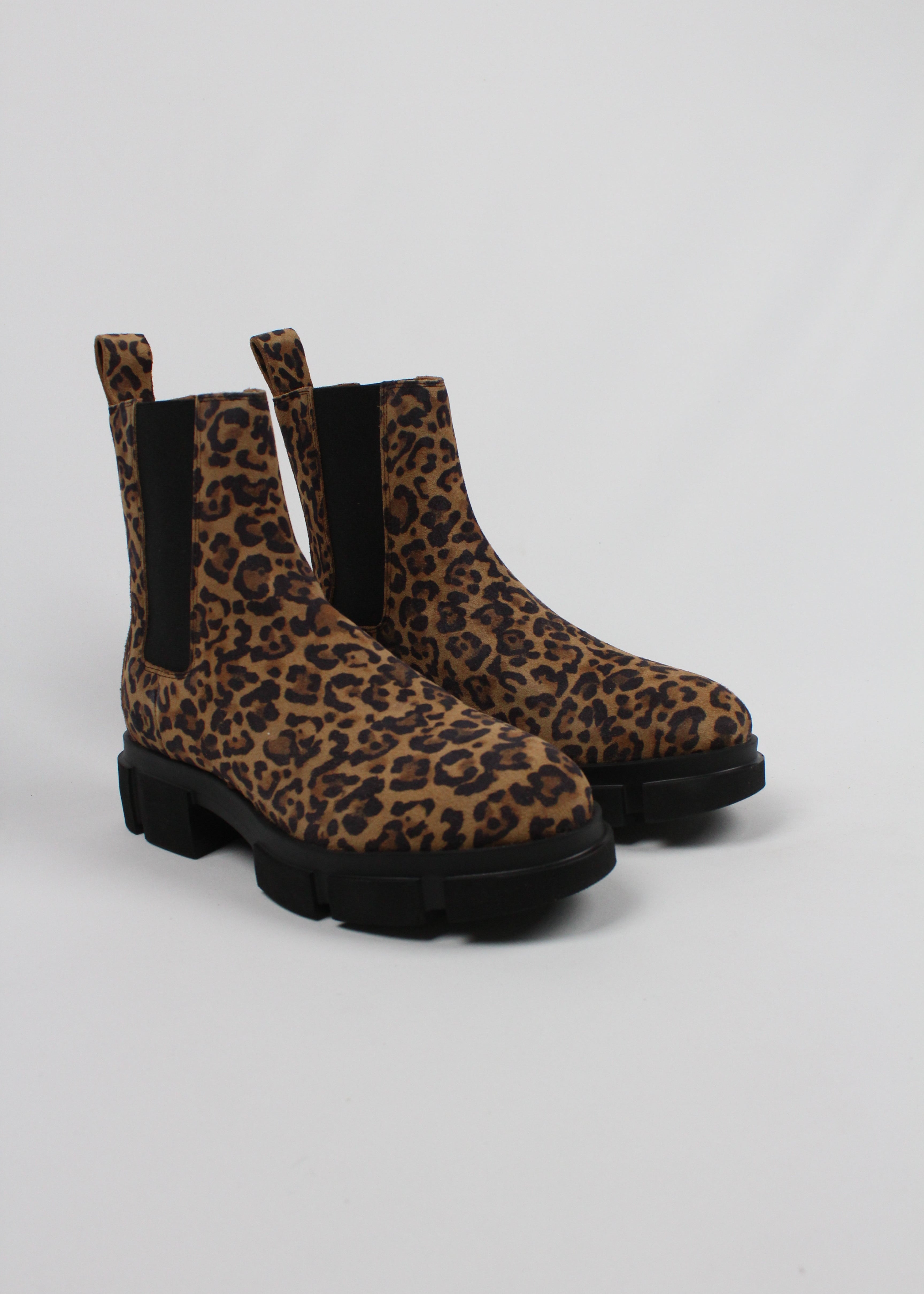CHP570/SUE  STIVALETTO CHELSEA IN CAMOSCIO DA DONNA COL LEO