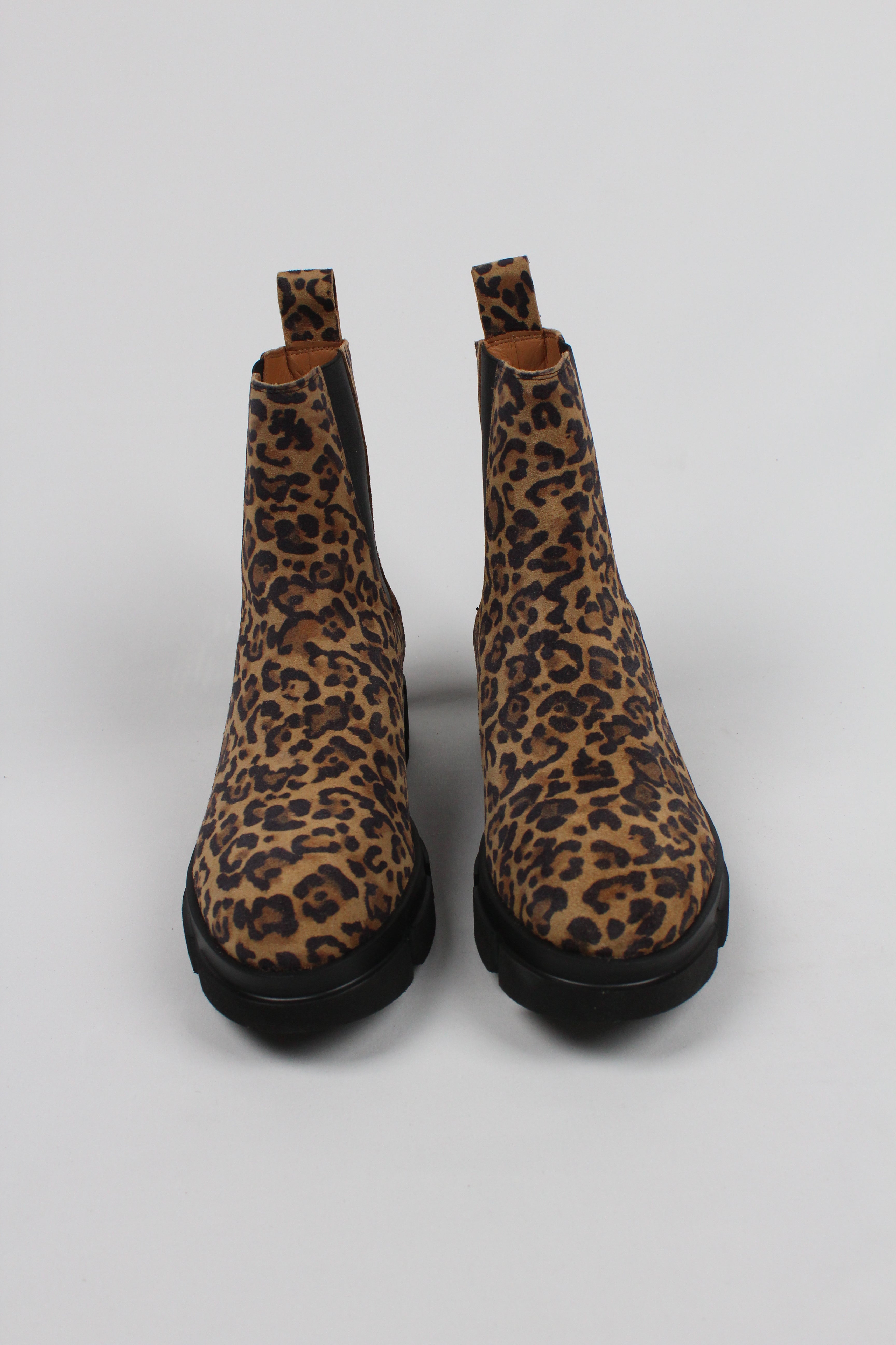 CHP570/SUE  STIVALETTO CHELSEA IN CAMOSCIO DA DONNA COL LEO