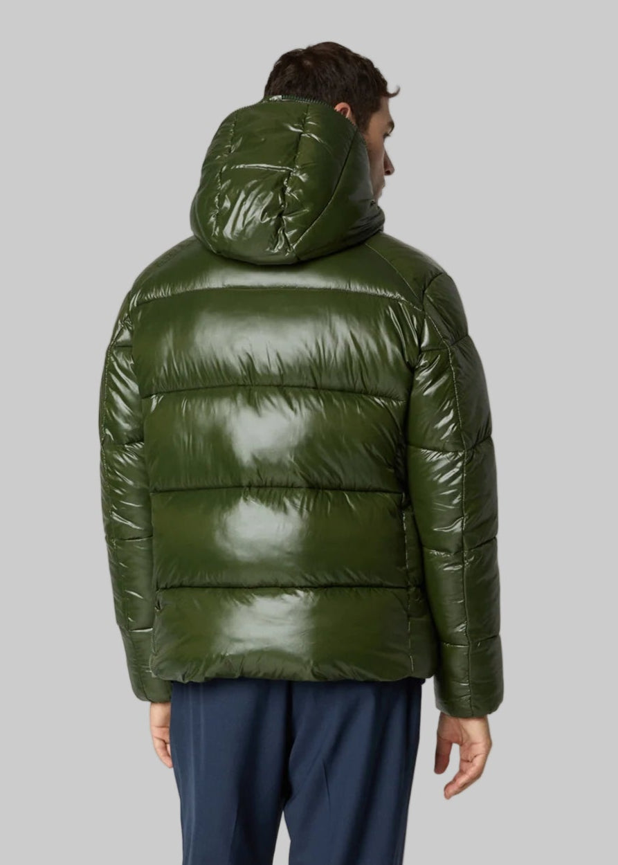 FW25-D31280M LOVE 21  PIUMINO UOMO ANIMAL-FREE MOD. EDGARD VERDE BOSCO