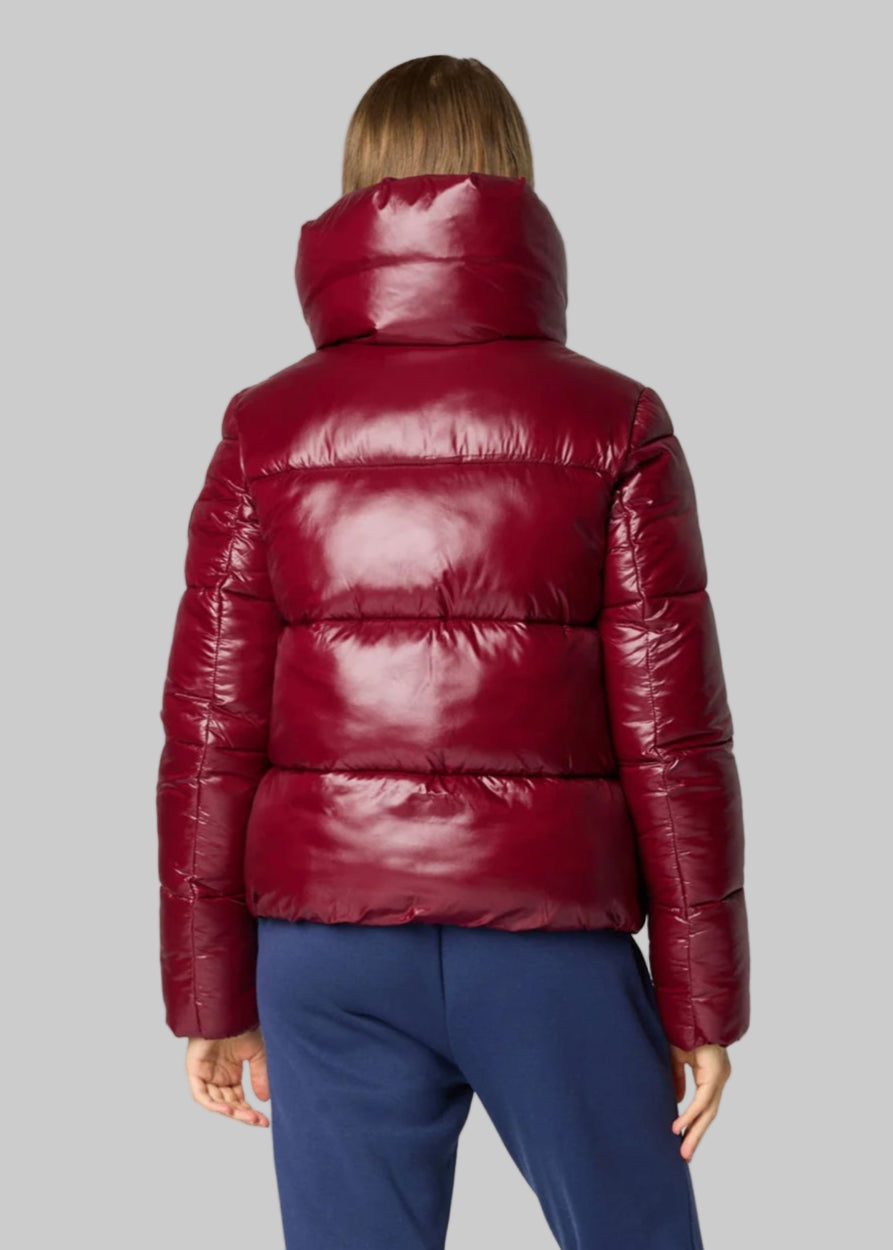 FW25-D39370W LOVE21  PIUMINO DONNA ANIMAL-FREE MOD. ISLA BORDEAUX
