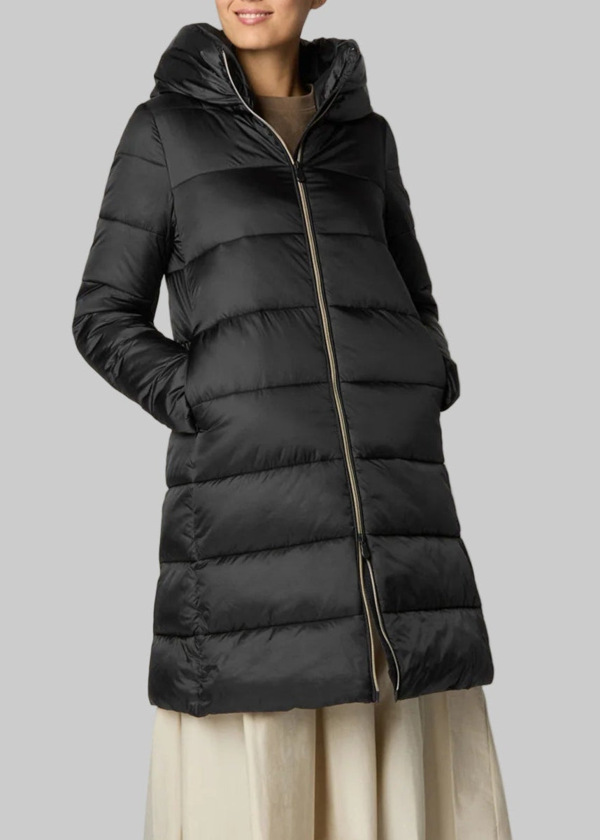 FW25-D40279W  IRIS21  LYSA CAPPOTTO CAPP. COL.BLACK