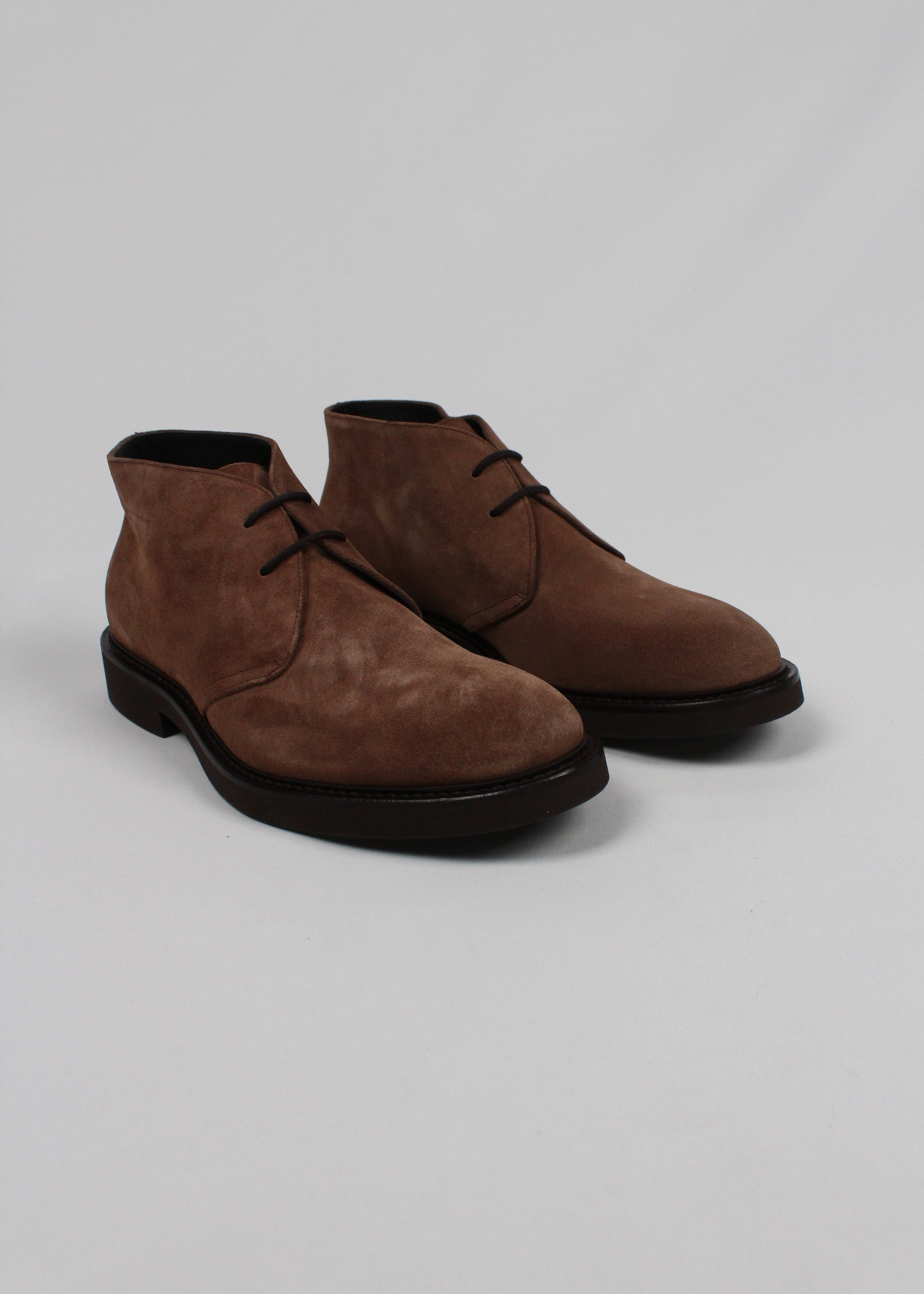AI/SS25-DU1018GENOUF009TM21  STIVALETTO IN SUEDE CIOCCOLATO
