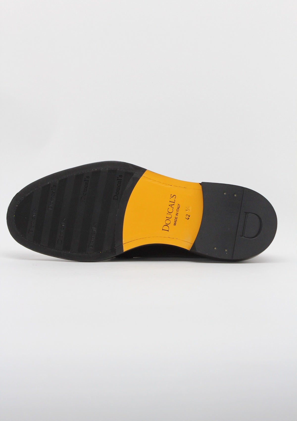 DU1385SIEWUF007TM02  DOUCAL'S – SCARPA DERBY IN PELLE COLOR EBANO