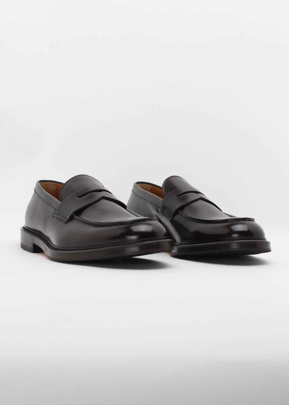 DU2528SIEWUF007TM02  MOCASSINO PENNY IN PELLE  MARRONE-EBANO