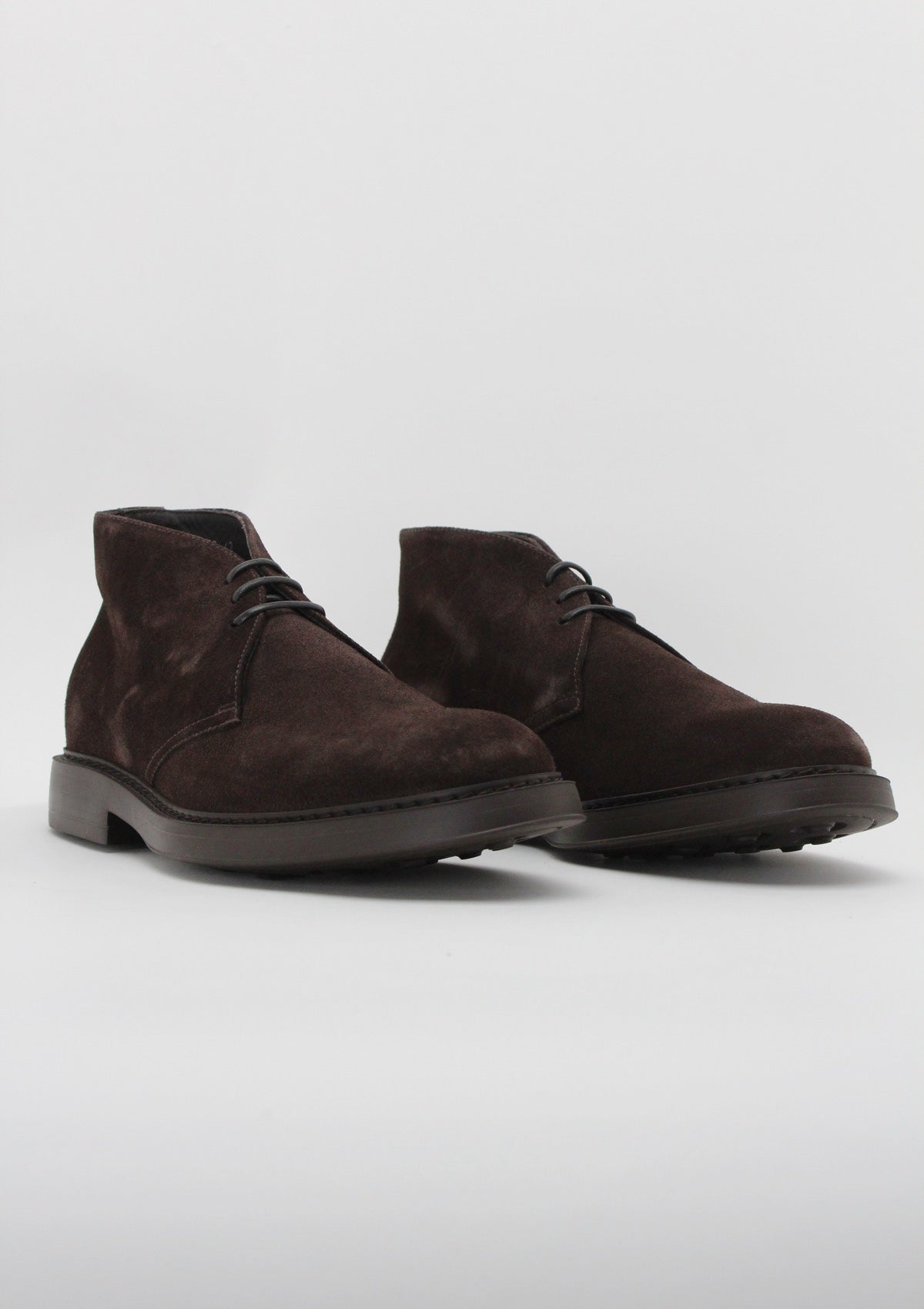 DU3237BRUXUF009TM23 POLACCHINO / CHUKKA BOOT DOUCAL'S IN CAMOSCIO - MARRONE SCURO