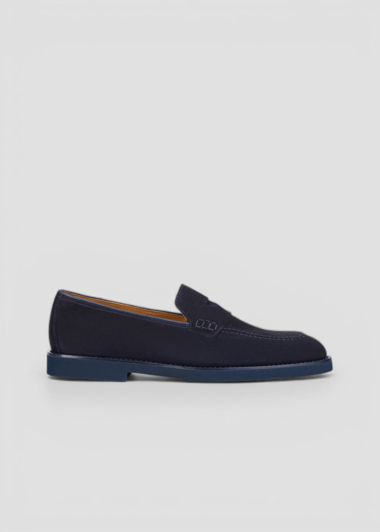 SS26-DU3294SALOUF009BB00 MOCASSINO IN SUEDE COLORE BLU