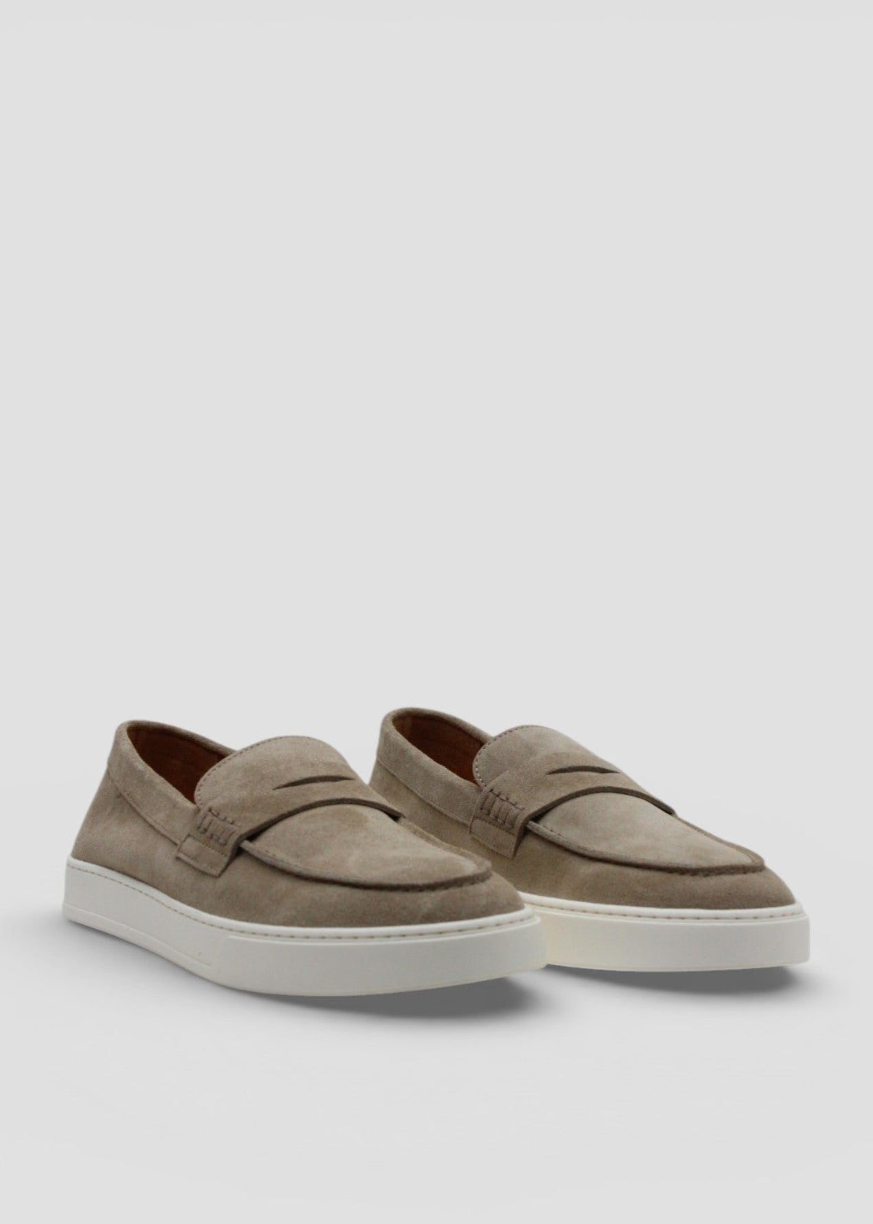 SS26-DU3546STEVUY009EC15 MOCASSINO SLIP_ON IN CAMOSCIO COLORE  SABBIA