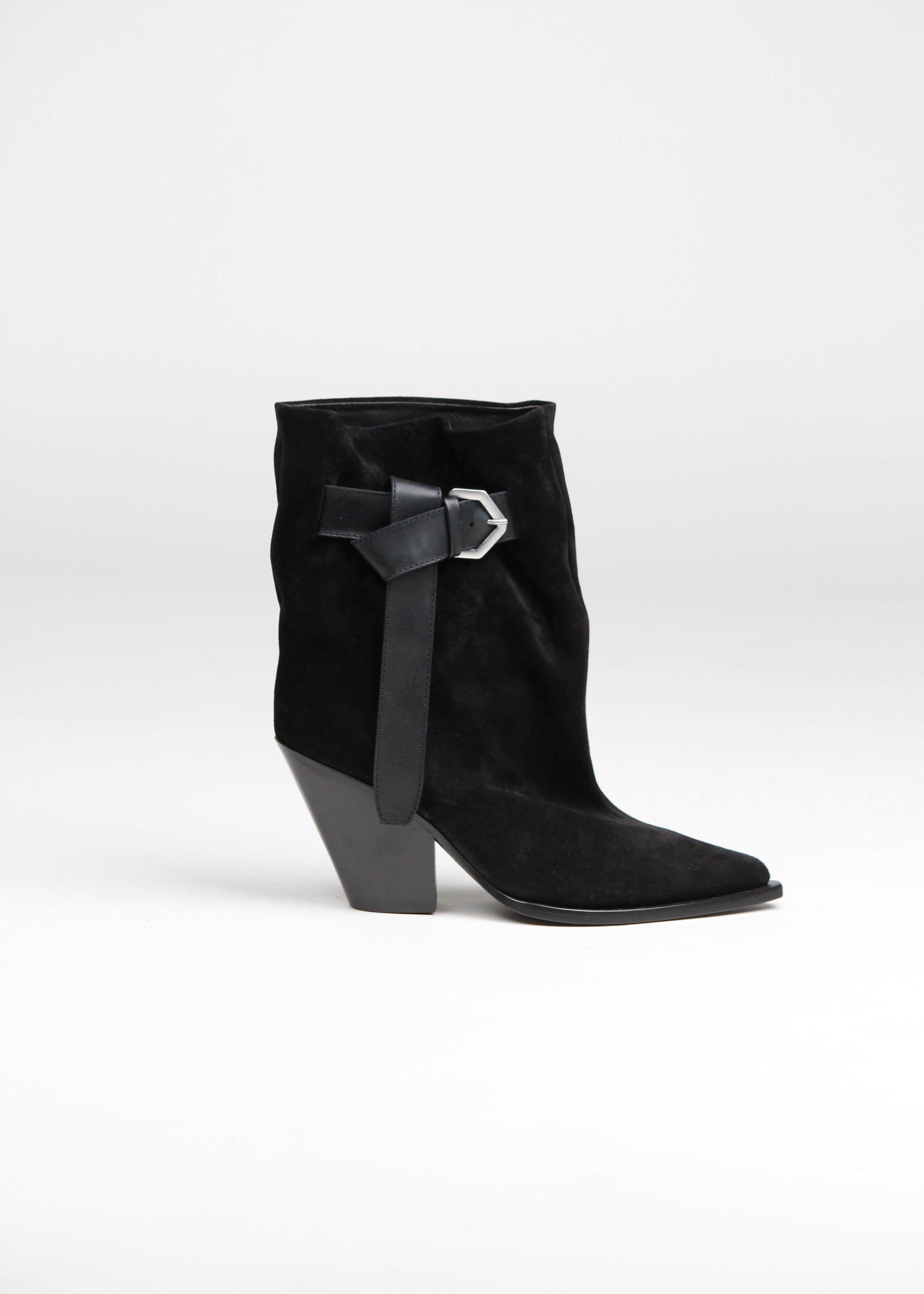 E4494 STIVALETTO PEGGY TEXANO NERO