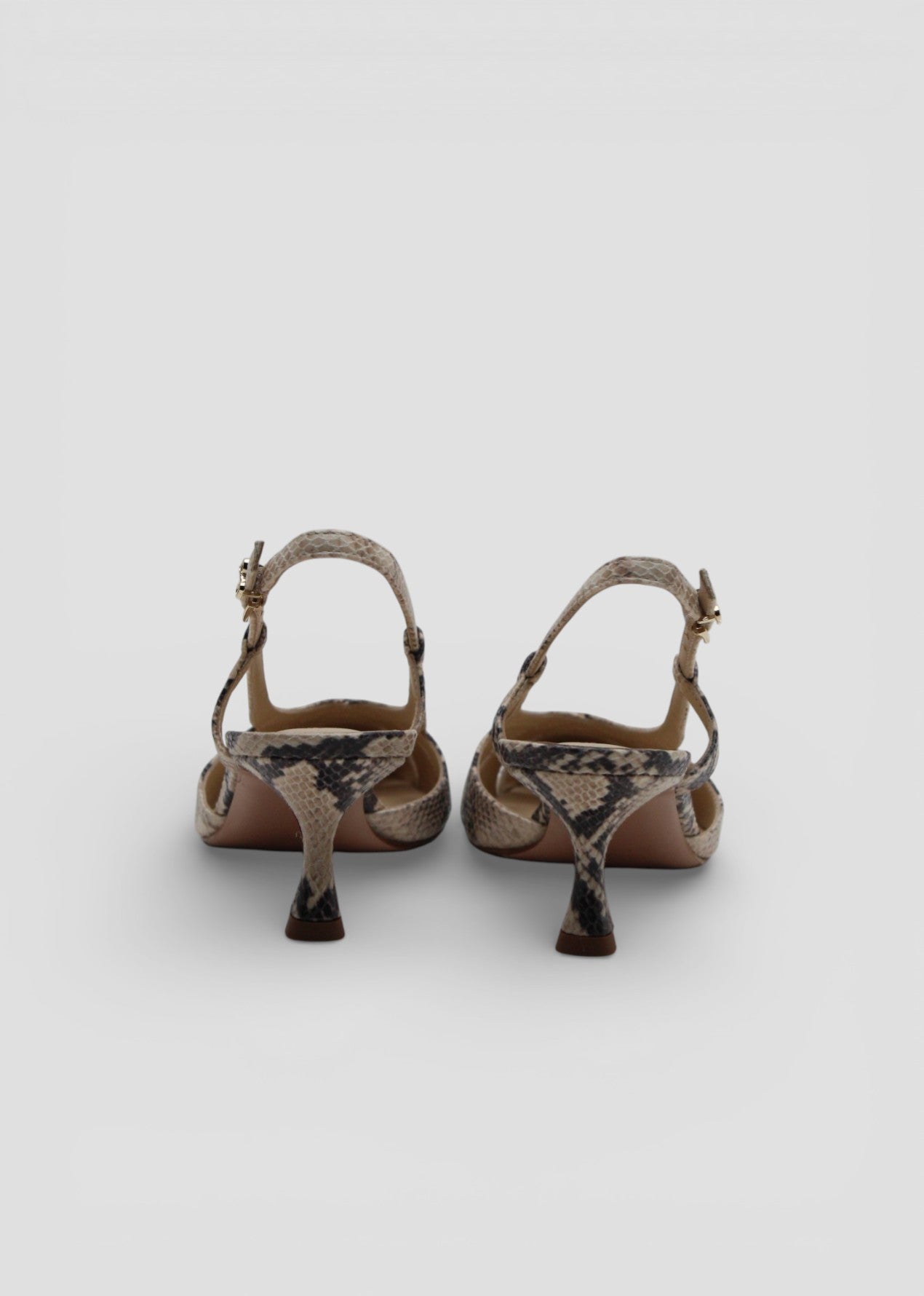 SS26-EDDA6 SLINGBACK  PITONE SABBIA