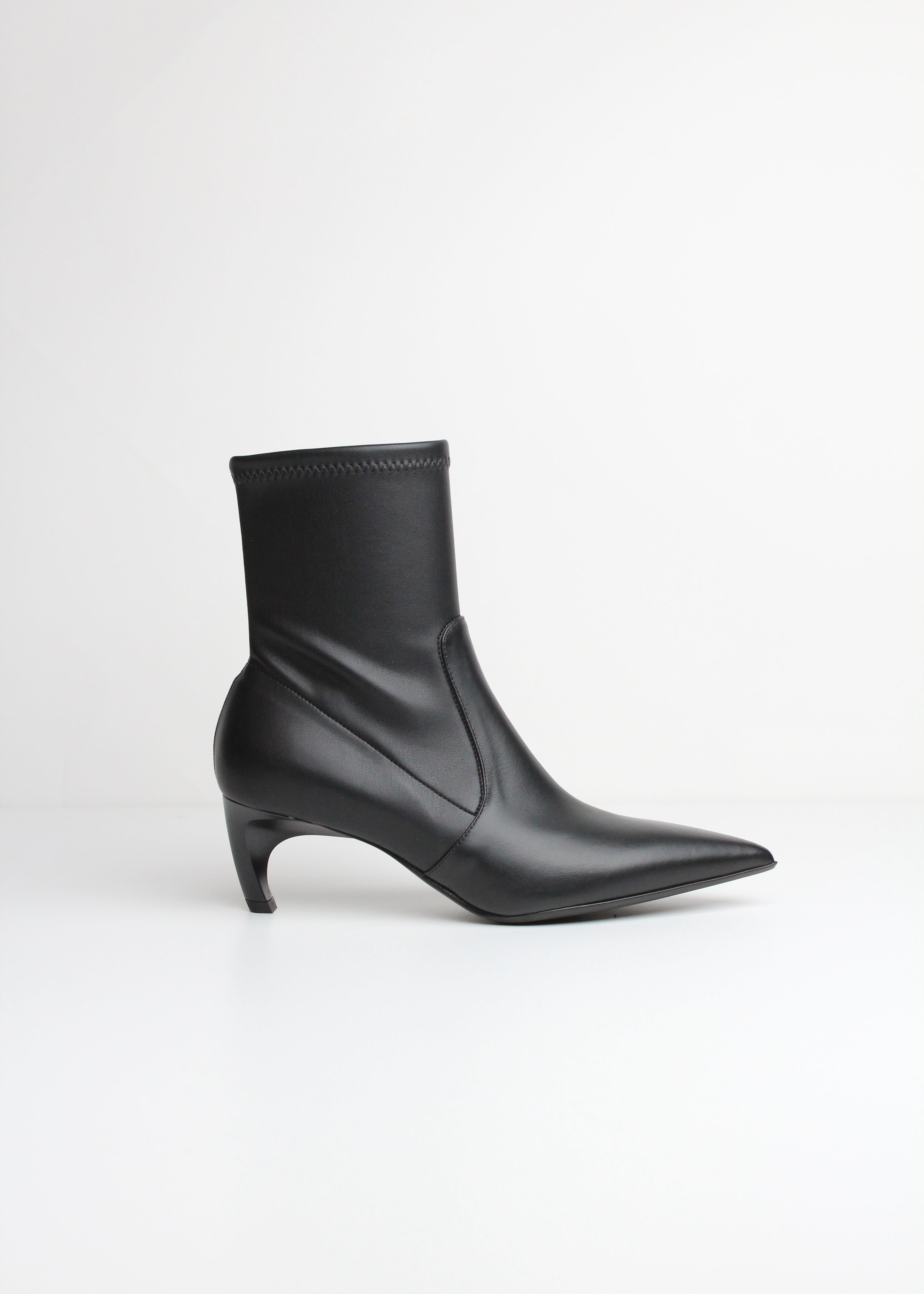 FW25-ELEN56  TRONCHETTO IN PELLE NERA