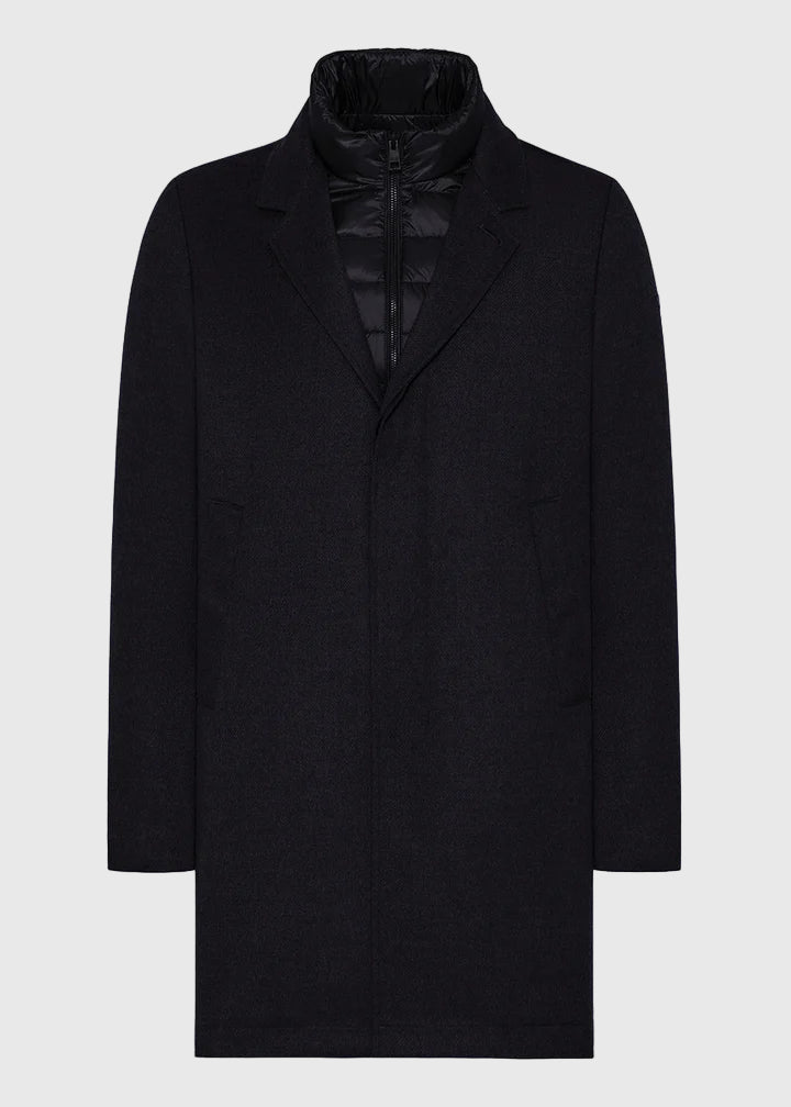 FW25-FONDO-PRATO  CAPPOTTO  UOMO  COLORE MARRONE EBANO