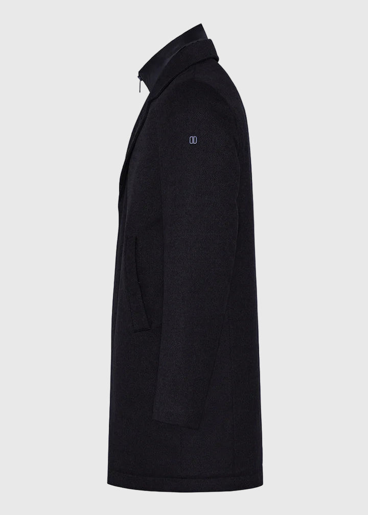 FW25-FONDO-PRATO  CAPPOTTO  UOMO  COLORE MARRONE EBANO
