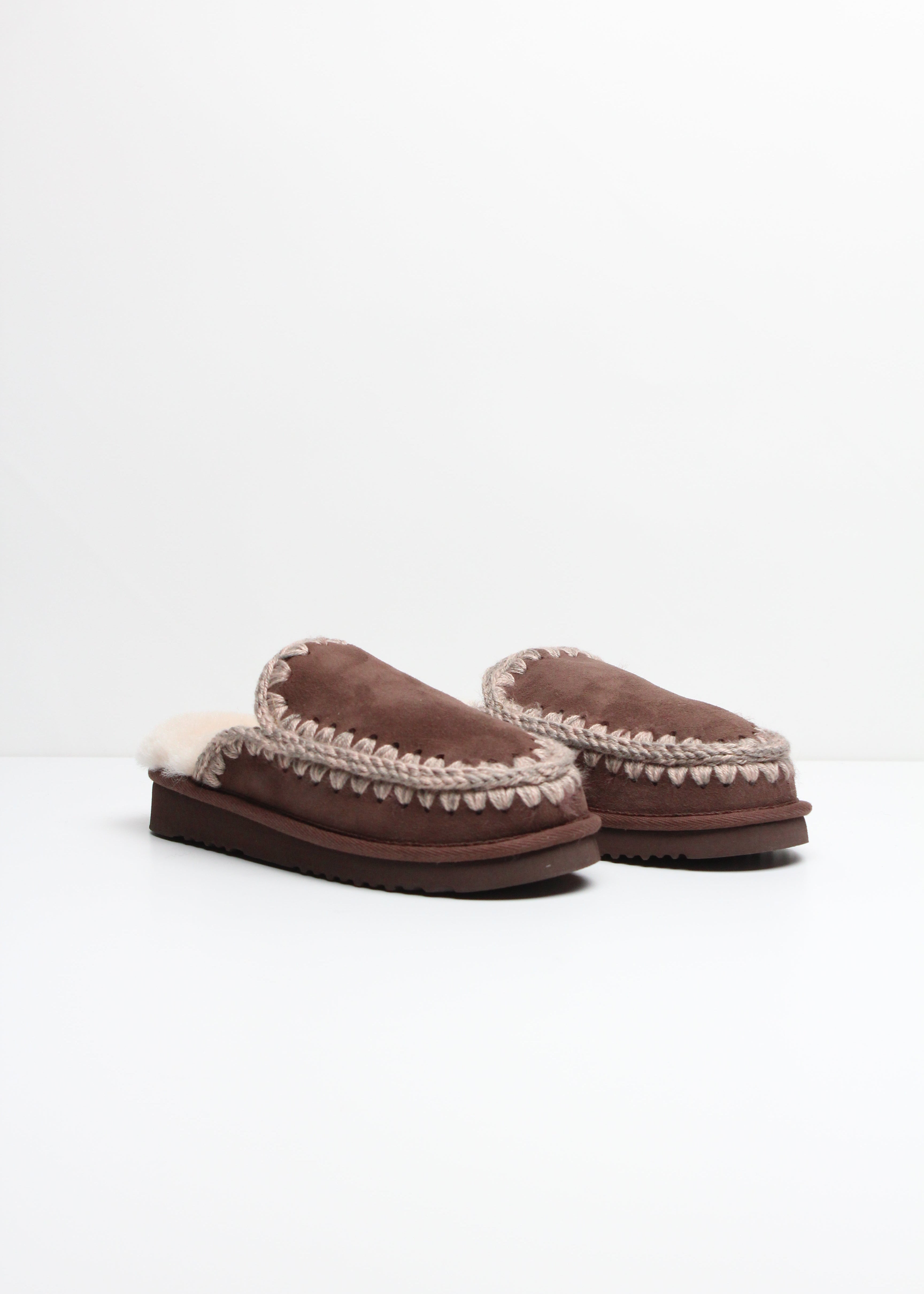 FW25-MU-FW101125A  ESKIMO SLIPPER COLORE BROWN PEPPER