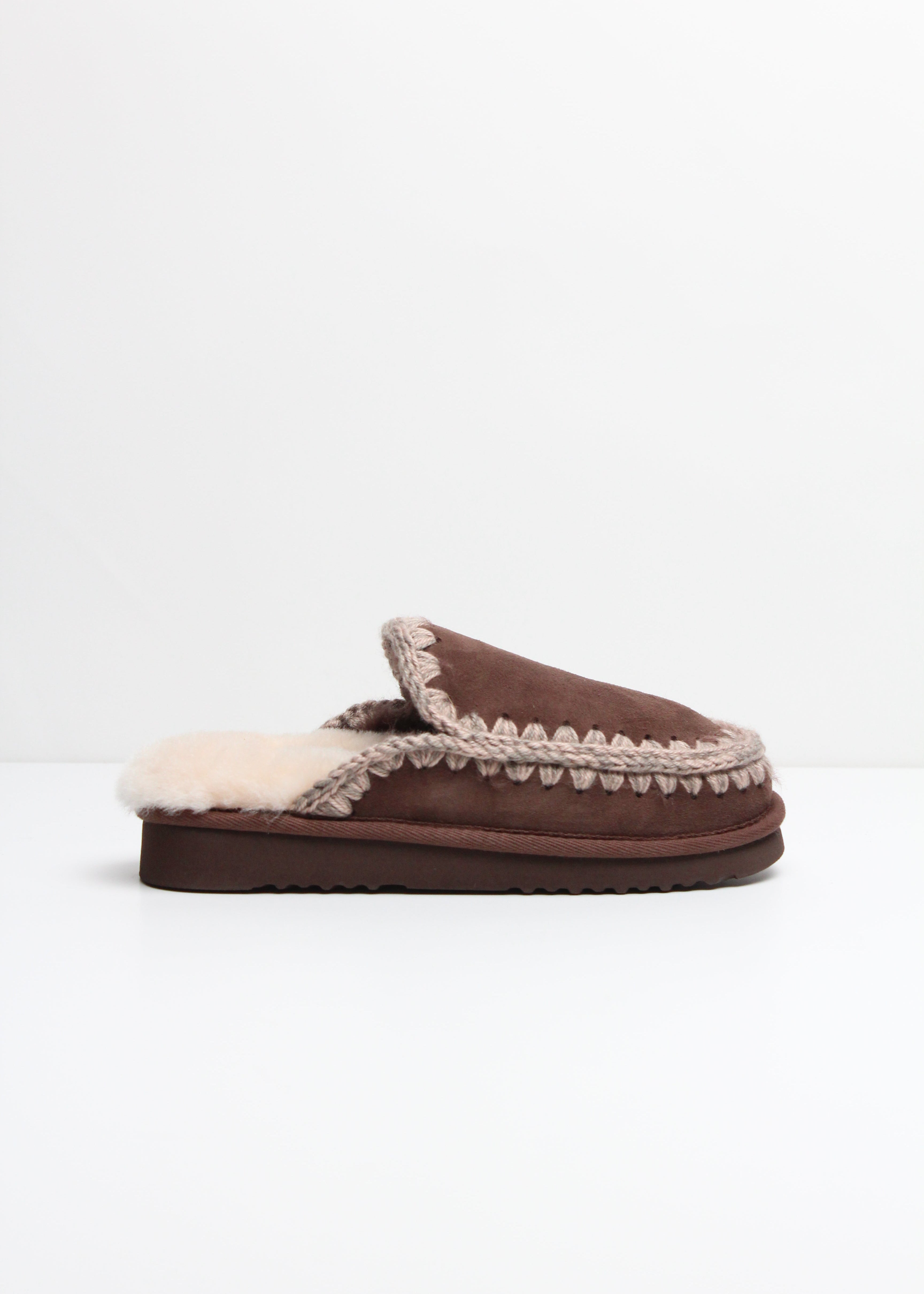 FW25-MU-FW101125A  ESKIMO SLIPPER COLORE BROWN PEPPER