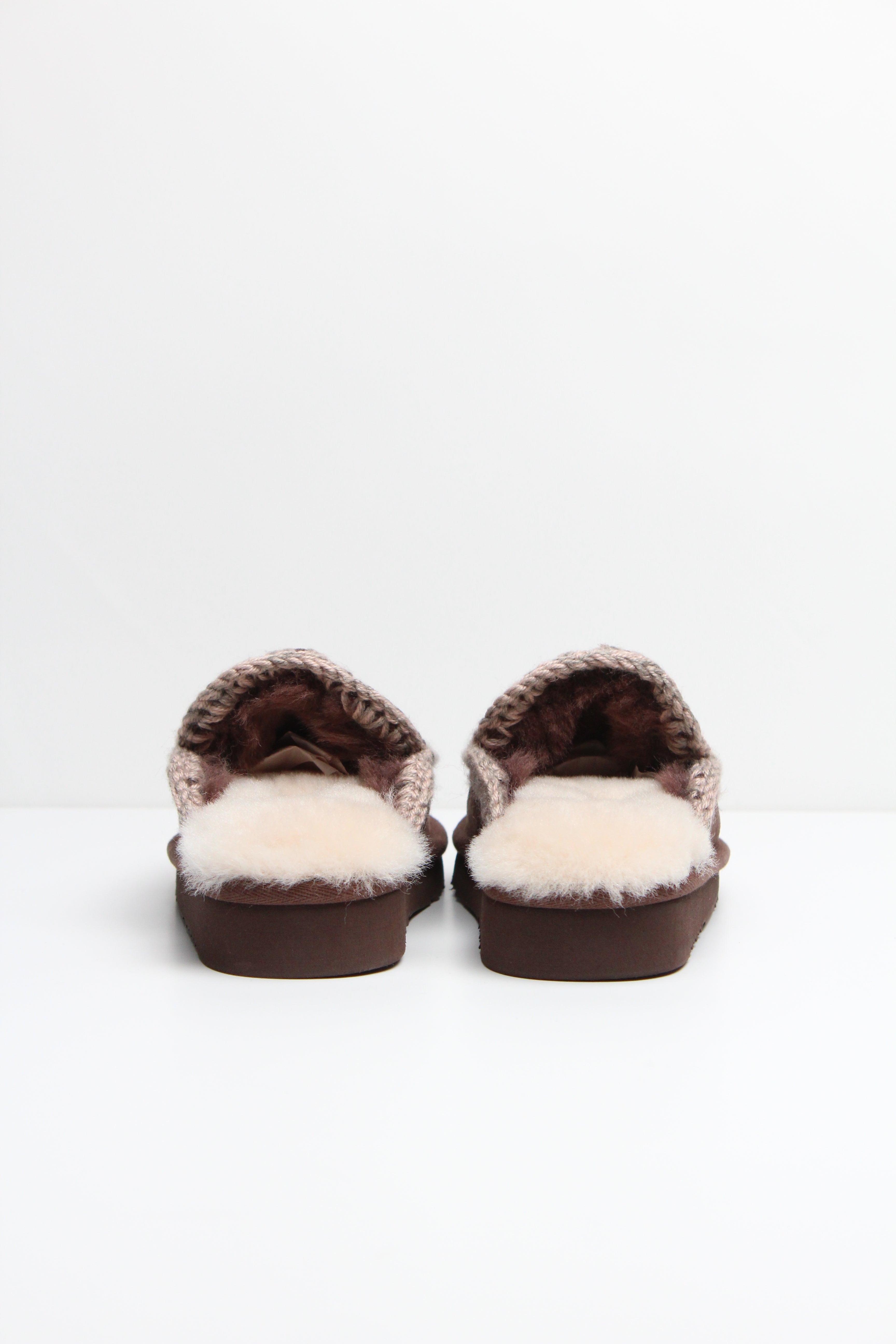 FW25-MU-FW101125A  ESKIMO SLIPPER COLORE BROWN PEPPER