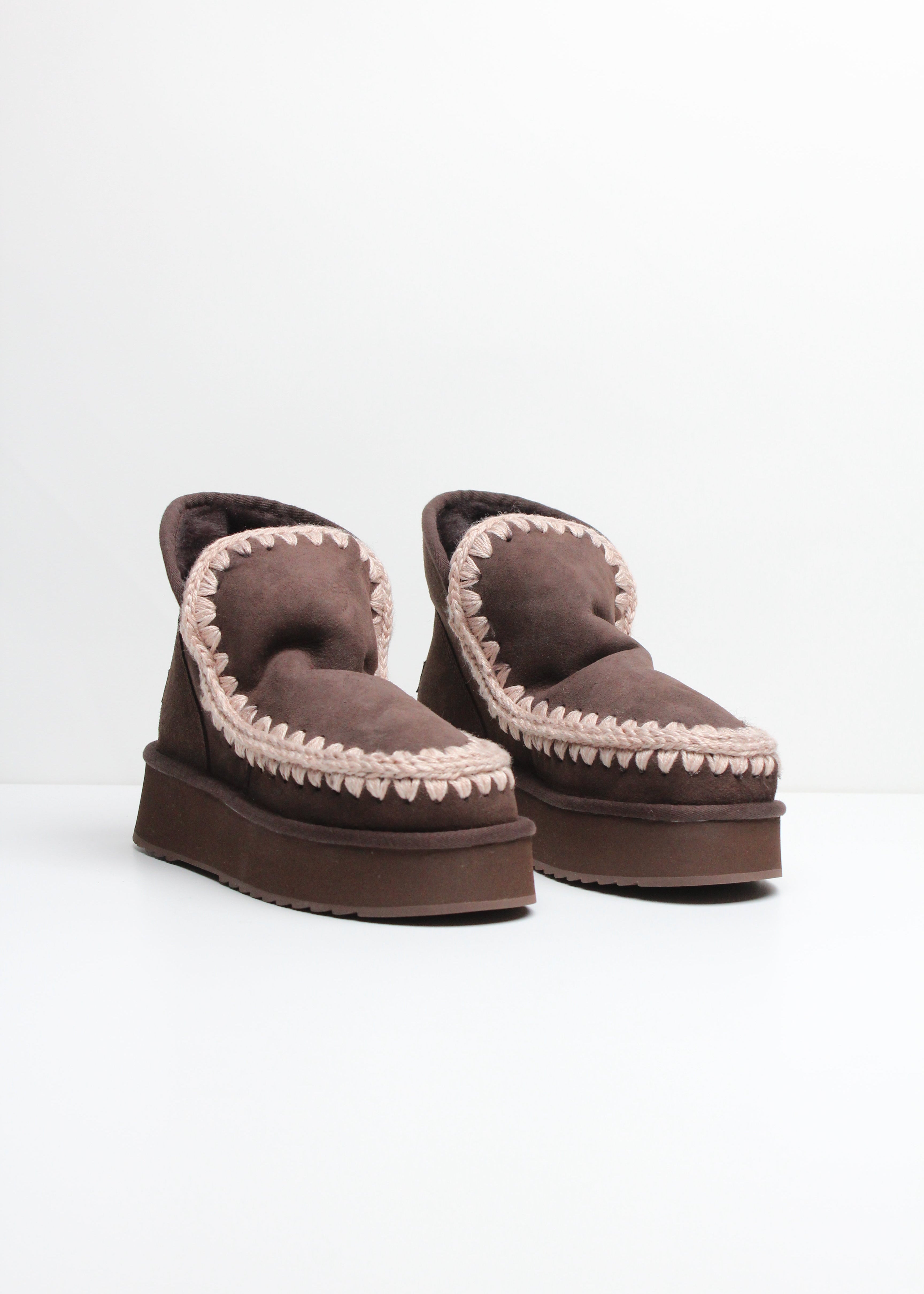 FW25-MU-FW681000A   MINI ESKIMO PLATFORM BOOT COLORE MOCHA