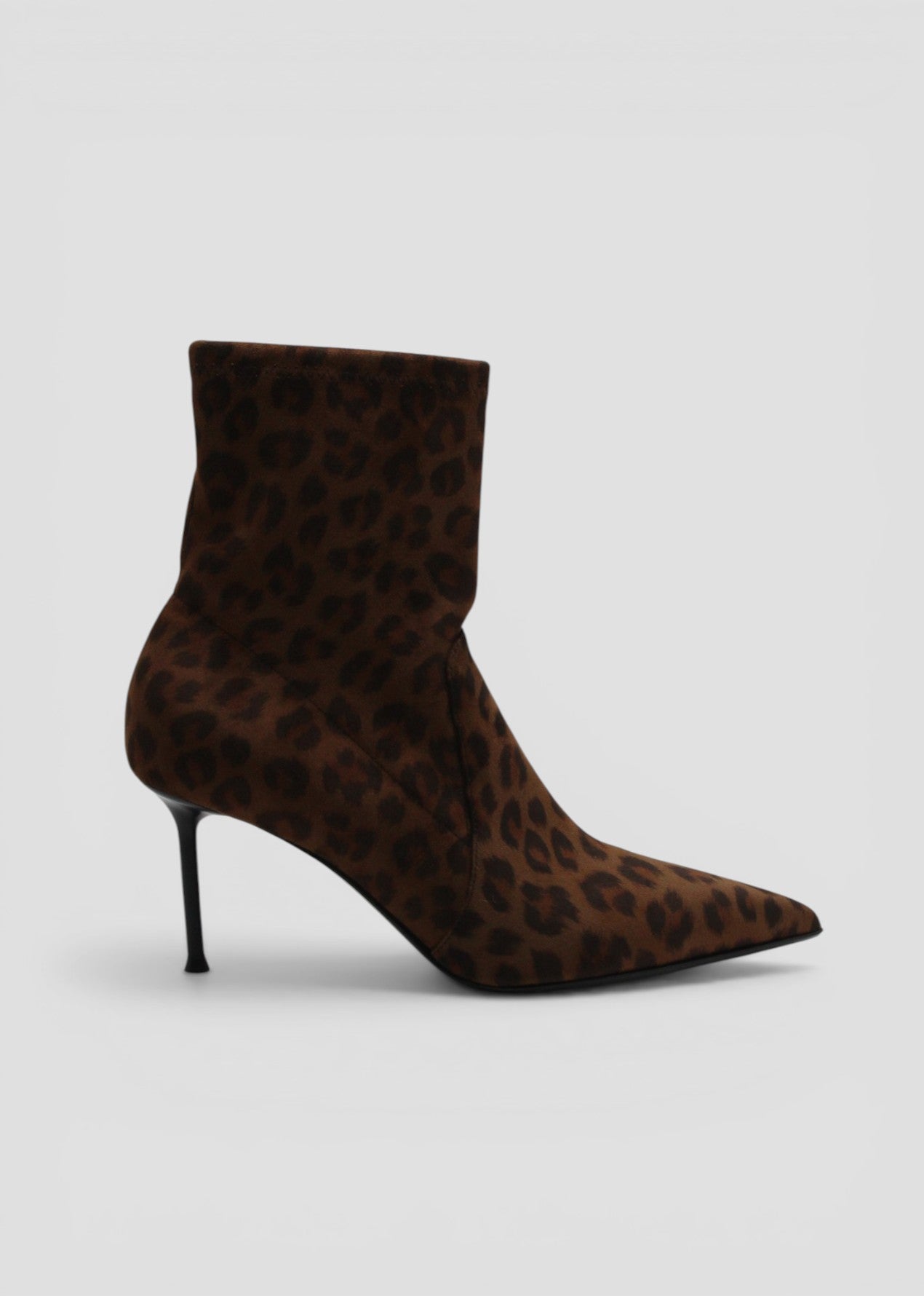 SS26- GALLIA6   TRONCHETTO STRETCH LEO VELVET BROWN