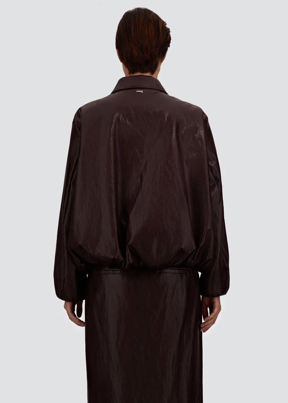 GI000413D-12928-6715  GIACCA EFFETTO PELLE BORDEAUX