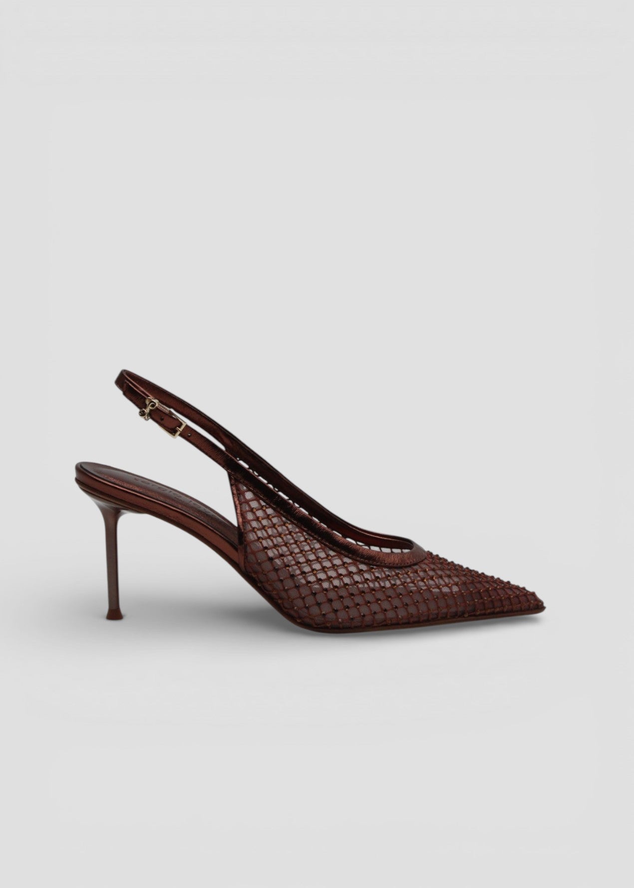 SS26-GRETA6 SLINGBACK  GILI PELLE MARRONE