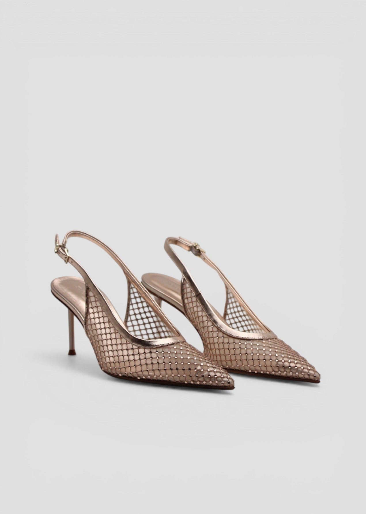 SS26-GRETA6 SLINGBACK  GILI PELLE ORO ROSA