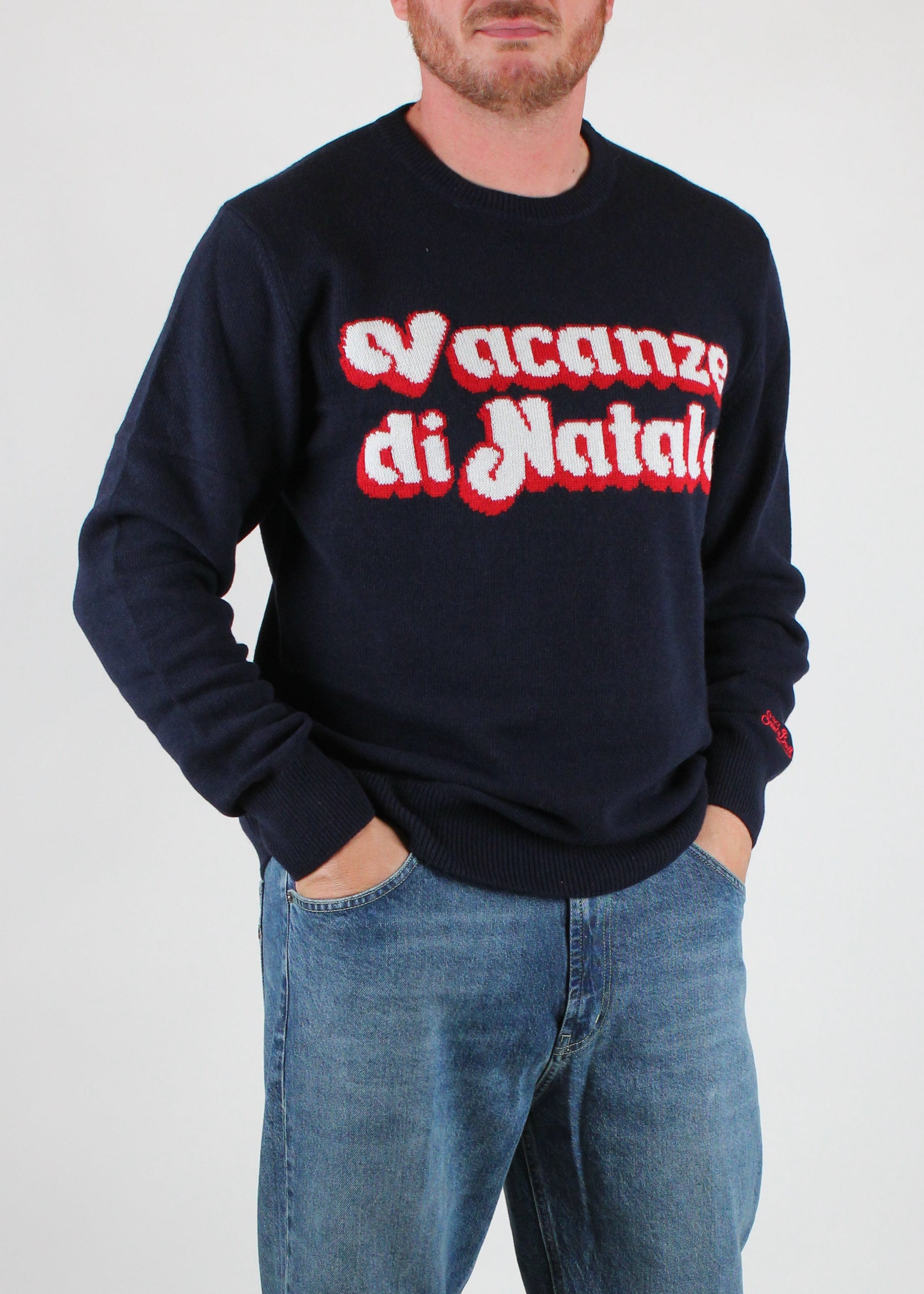 FW25-HER0001-00013I MAGLIONE UOMO HERON -VACANZE LOGO 6141