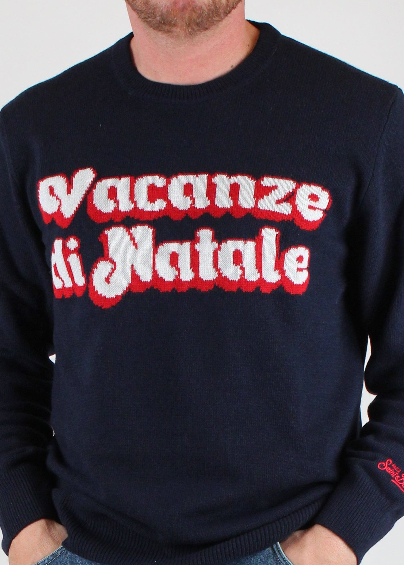 FW25-HER0001-00013I MAGLIONE UOMO HERON -VACANZE LOGO 6141