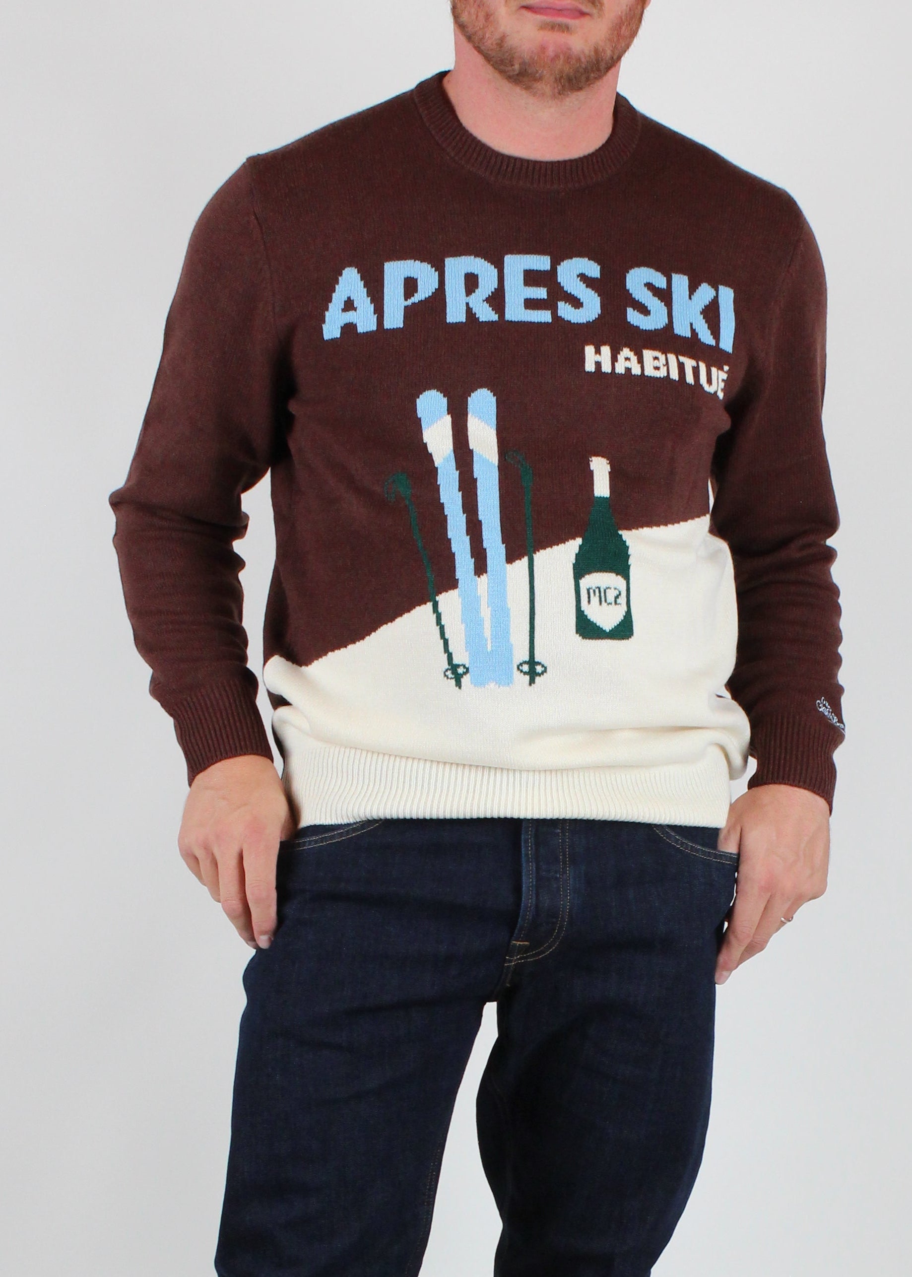 FW25-HER0011-02624I MAGLIONE UOMO  HERON C-APRES SKI STYLIZED 18