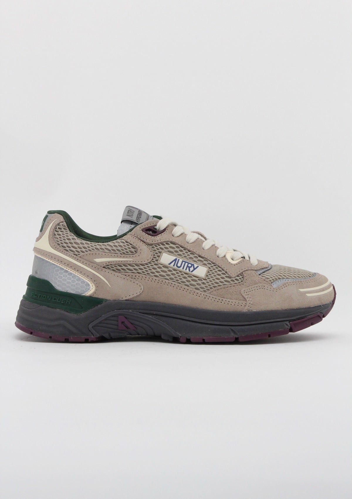 HYLM CI07 SNEAKERS UOMO AUTRY HYPERWAY - BEIGE / GRIGIO / VERDE / VIOLA