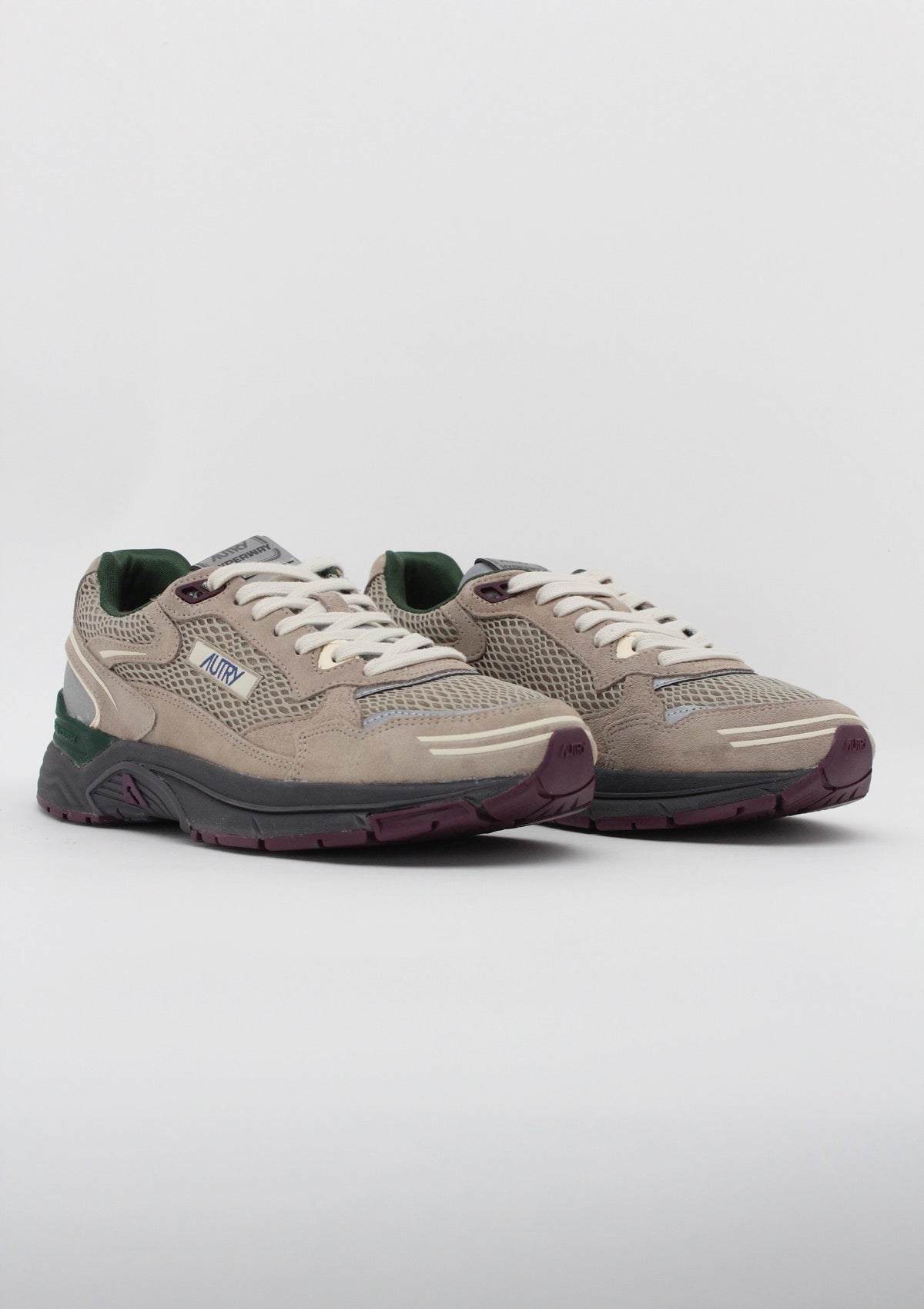 HYLM CI07 SNEAKERS UOMO AUTRY HYPERWAY - BEIGE / GRIGIO / VERDE / VIOLA