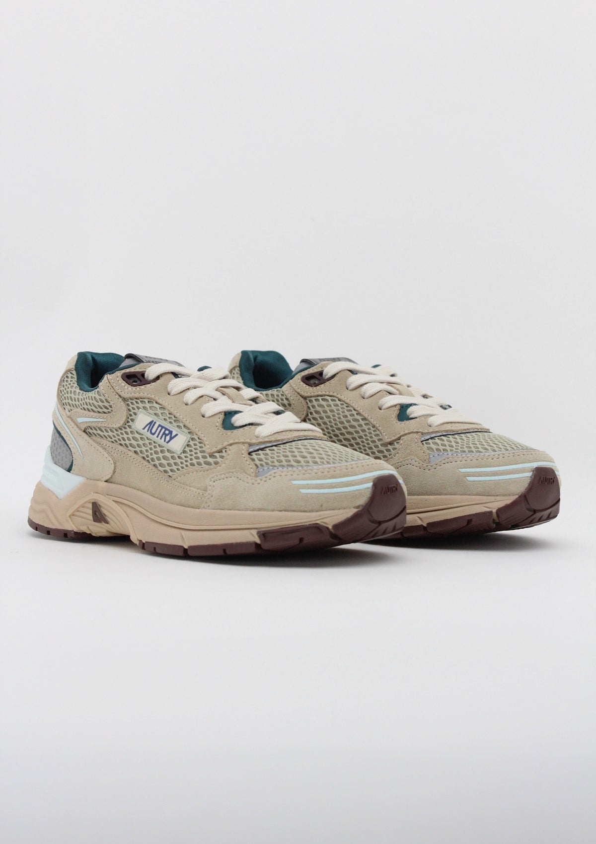 HYLW CI04 SNEAKERS DONNA AUTRY HYPERWAY - BEIGE / CELESTE / VERDE / BORDEAUX