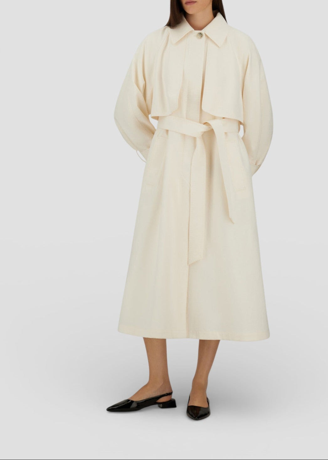 SS26-IM000196D-12879  IMPERMEABILE TRENCH BIANCO