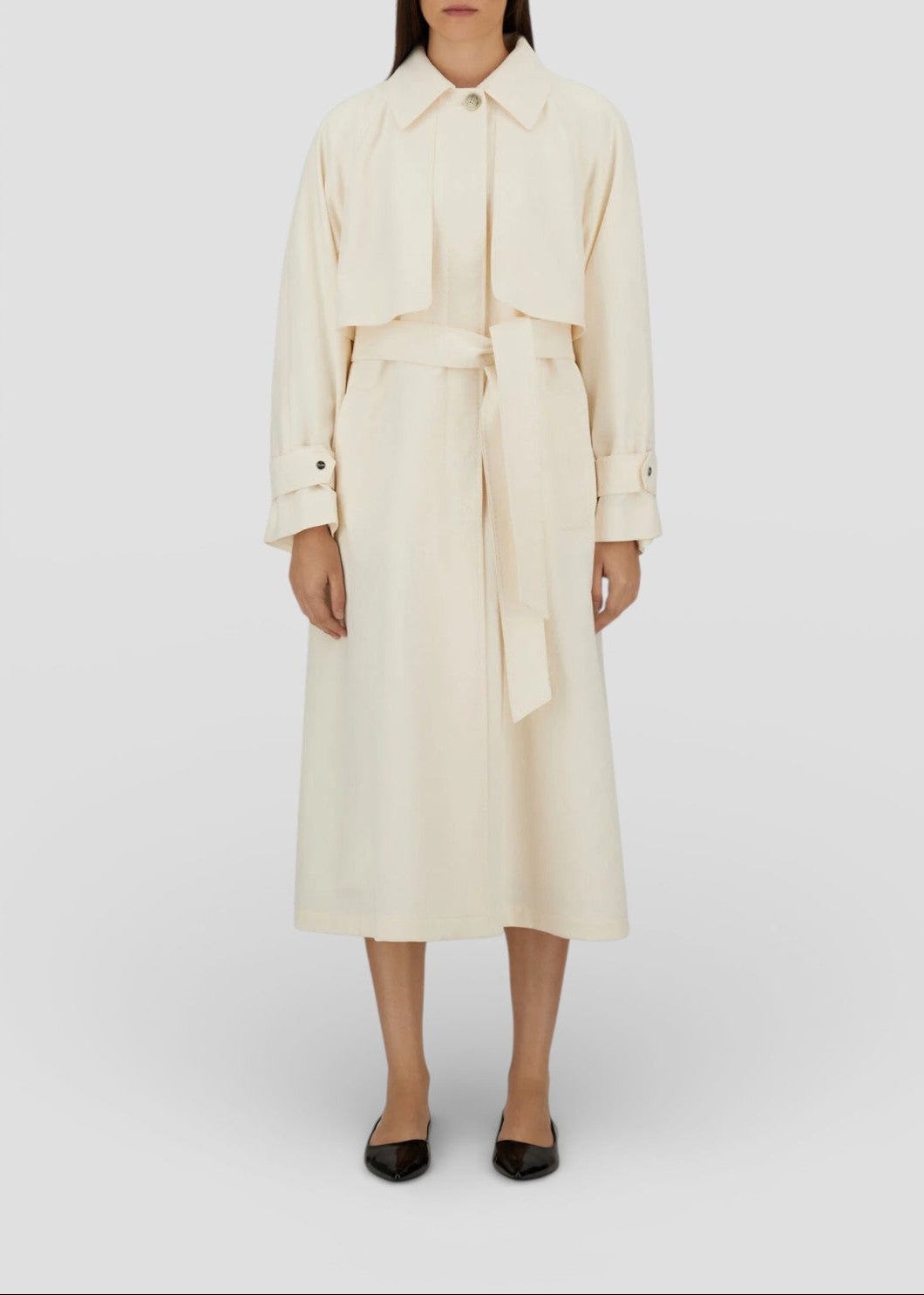 SS26-IM000196D-12879  IMPERMEABILE TRENCH BIANCO