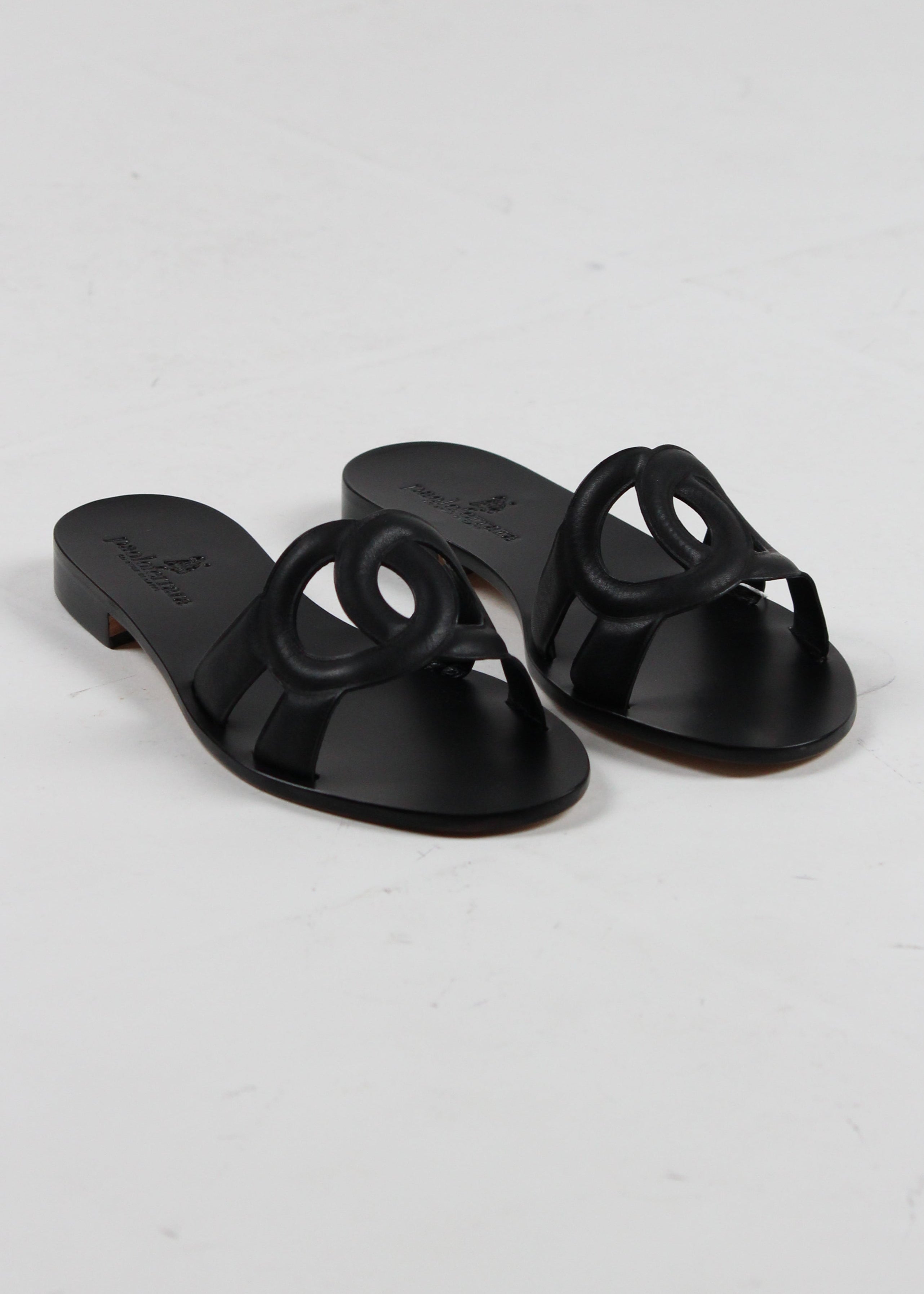 SS25-3216-T15 SANDALO CAPRESE IN  SAUVAGE NERO